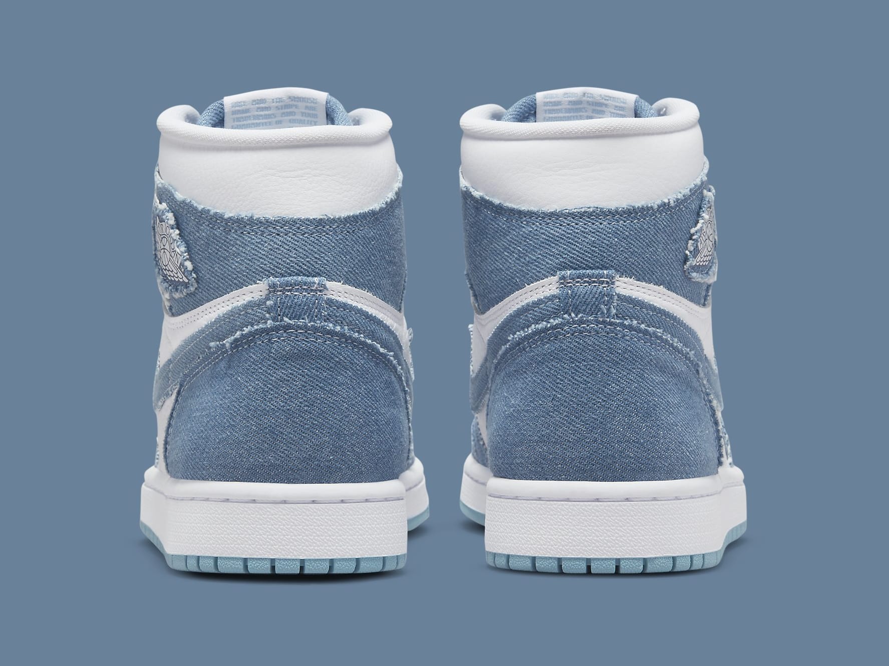 Air Jordan 1 I Denim Womens Release Date DM9036 104 Heel