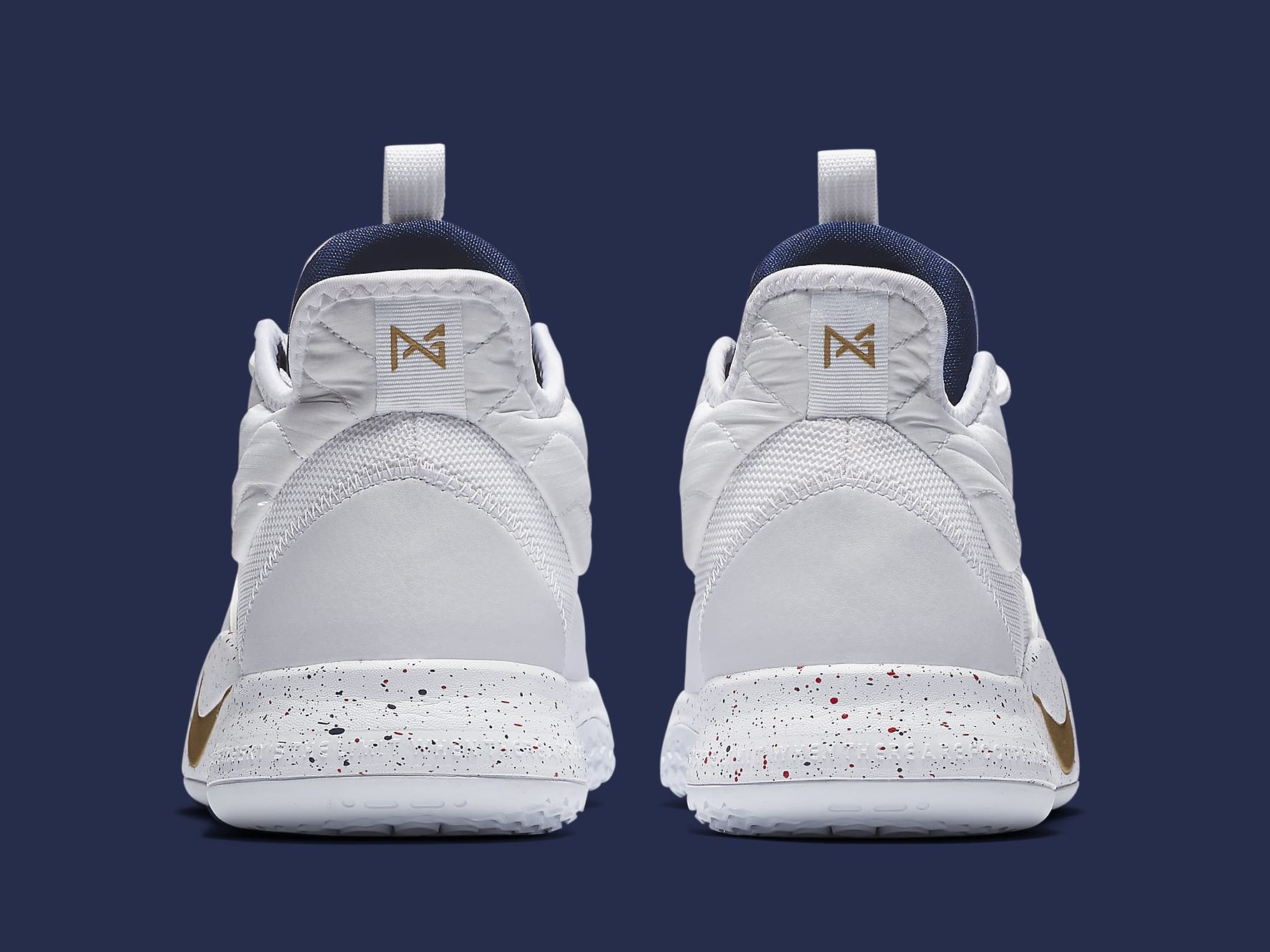 nike pg 3 white gold
