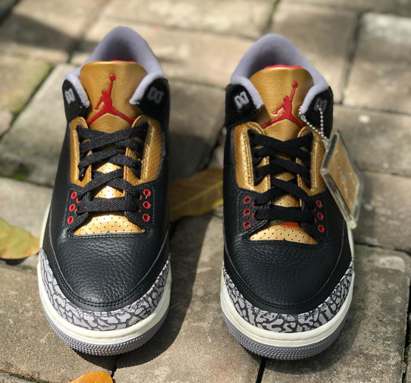 jordan 3 black gold