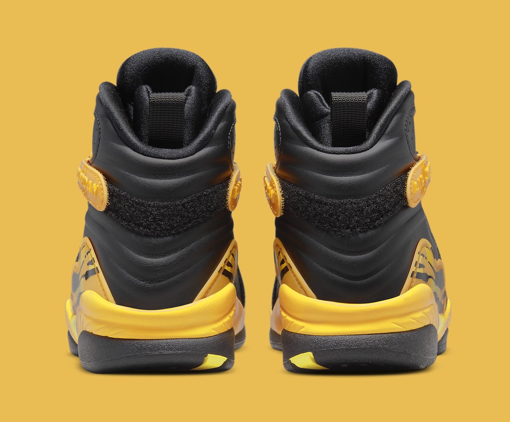 Air Jordan 8 Retro Women's 'Taxi/Opti-Yellow' CI1236 007 Heel