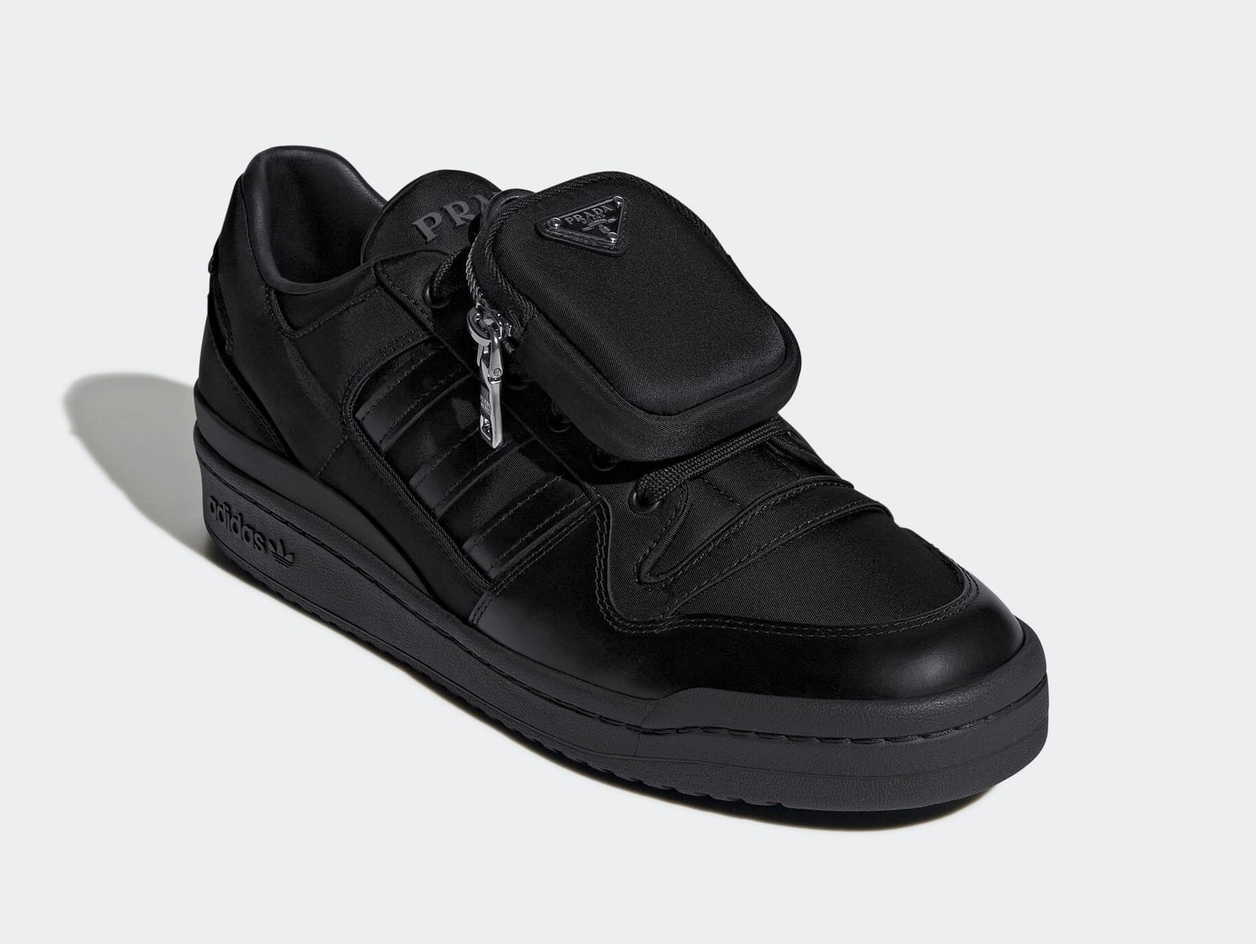 Prada x Adidas Forum Low 'Black' GY7043 Front