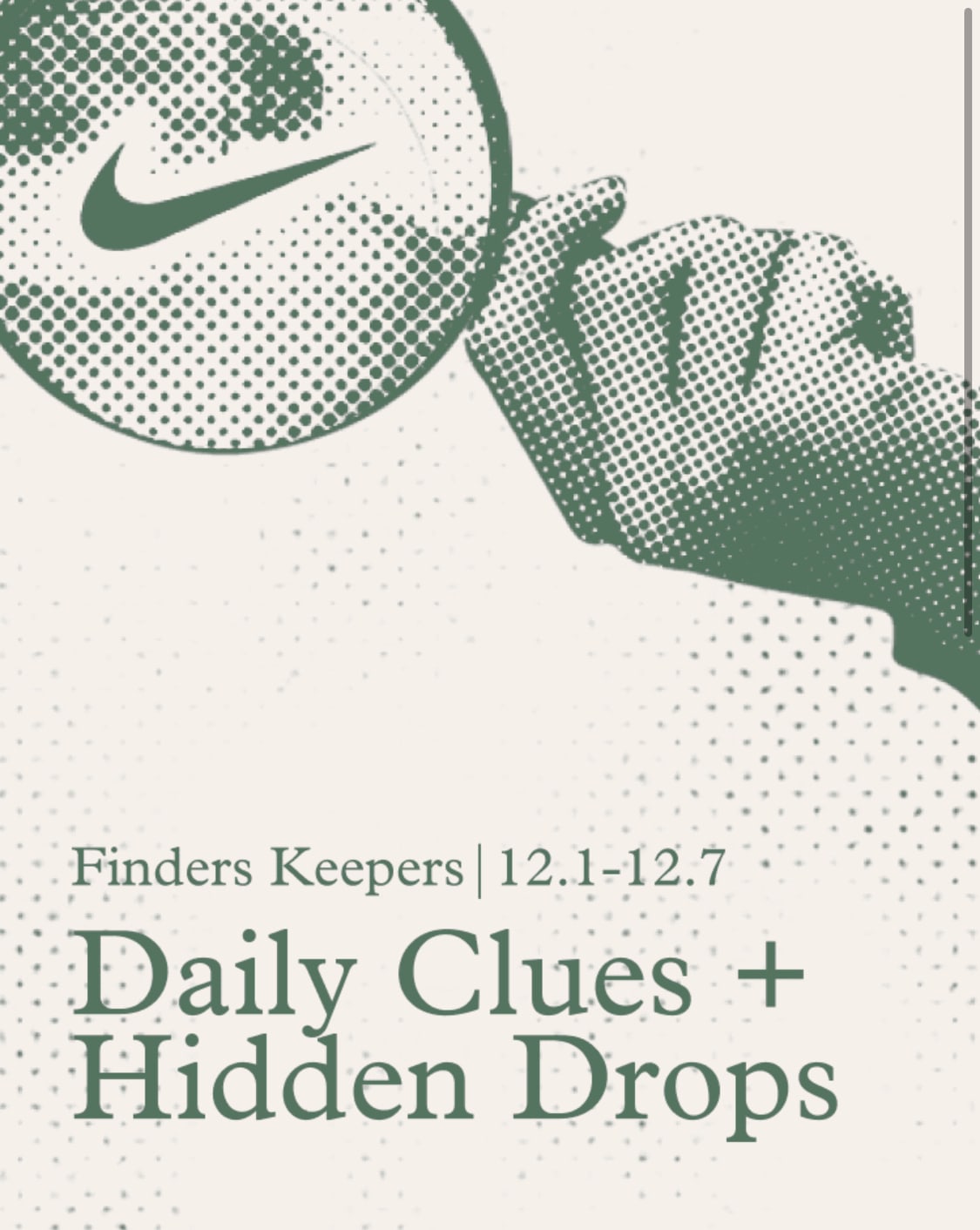 Nike Finders Keepers Event Banner