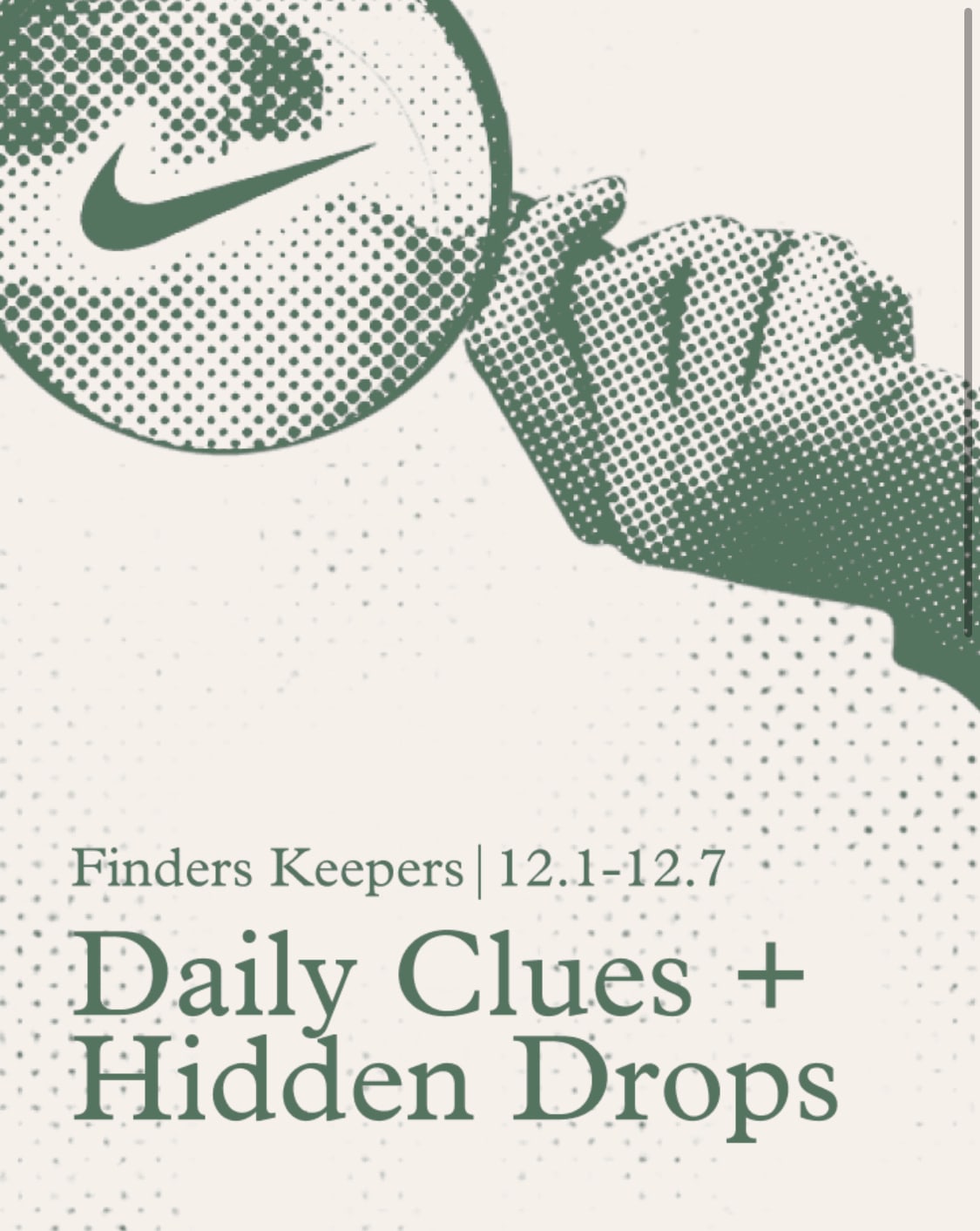 Nike 'Finders Keepers' Scavenger Hunt Nike App Dec. 2022 Sole Collector