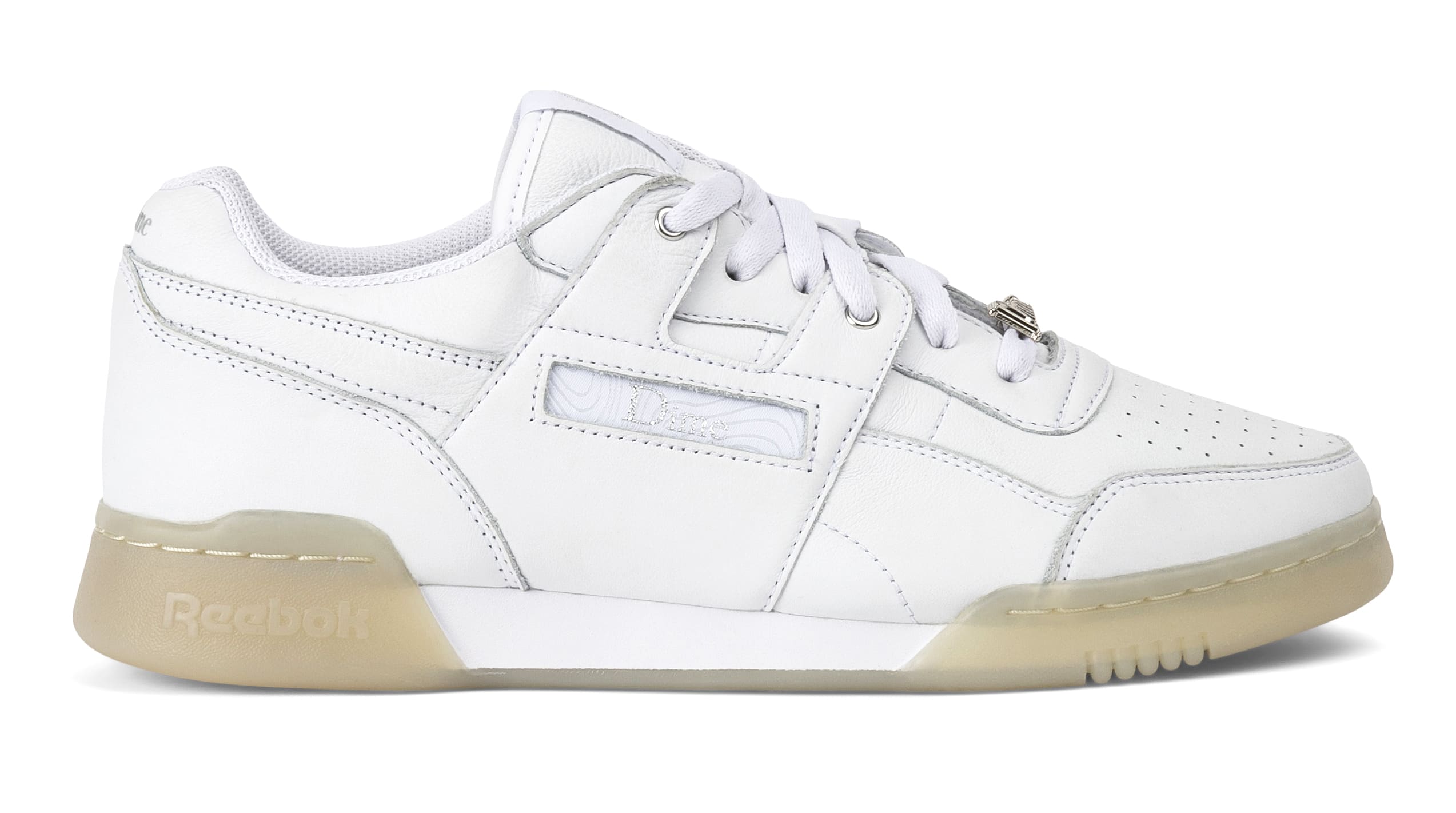 Dime x Reebok Workout Plus lateral blanco