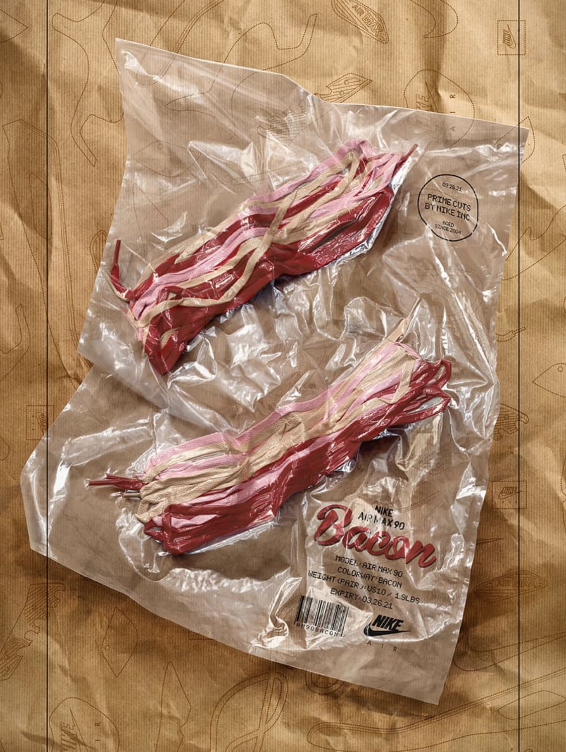 Nike Air Max 90 'Bacon' 2021 CU1816-100 Laces