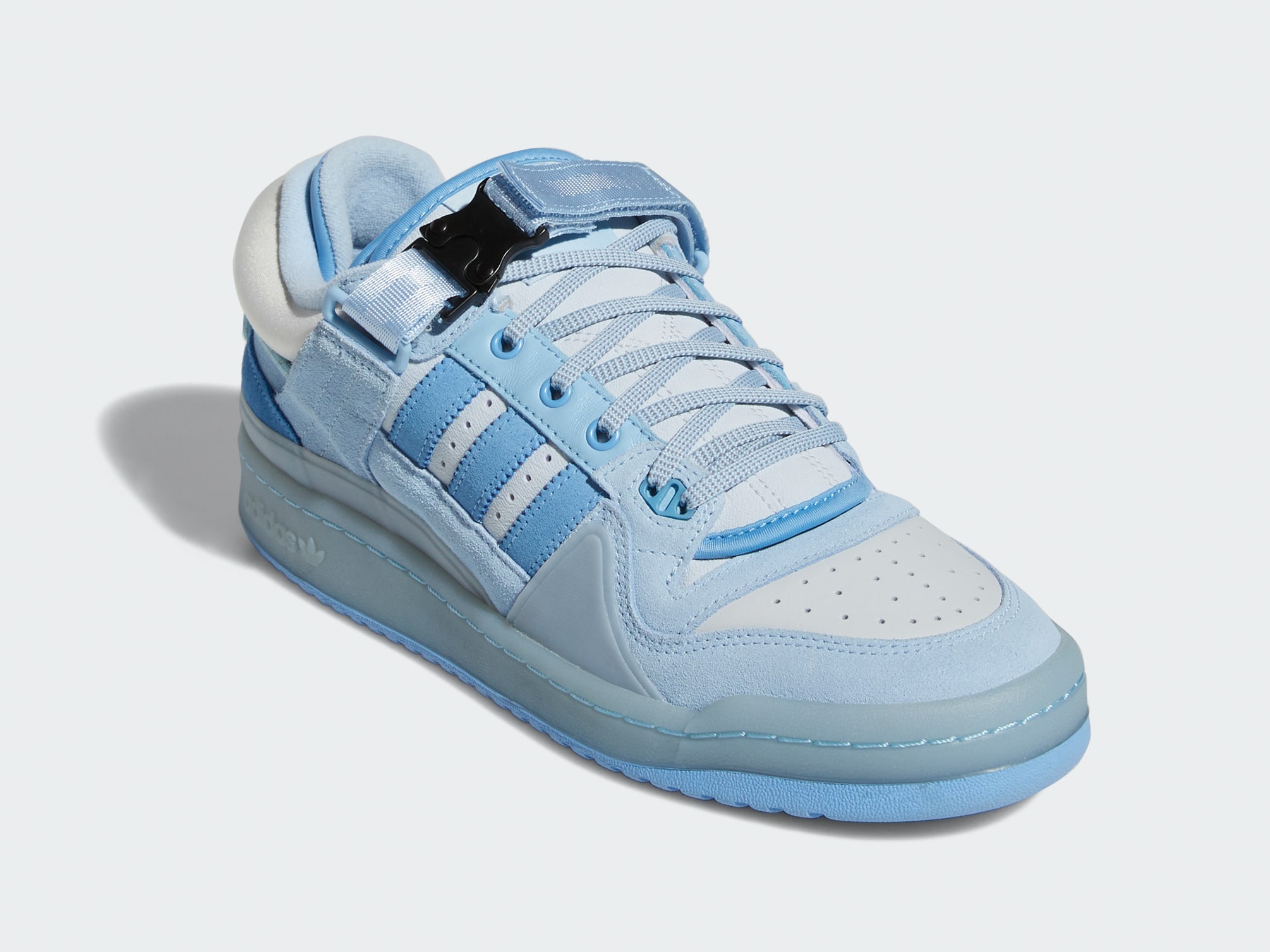 Bad Bunny x Adidas Forum Buckle Low 'Blue' GY9693 Front