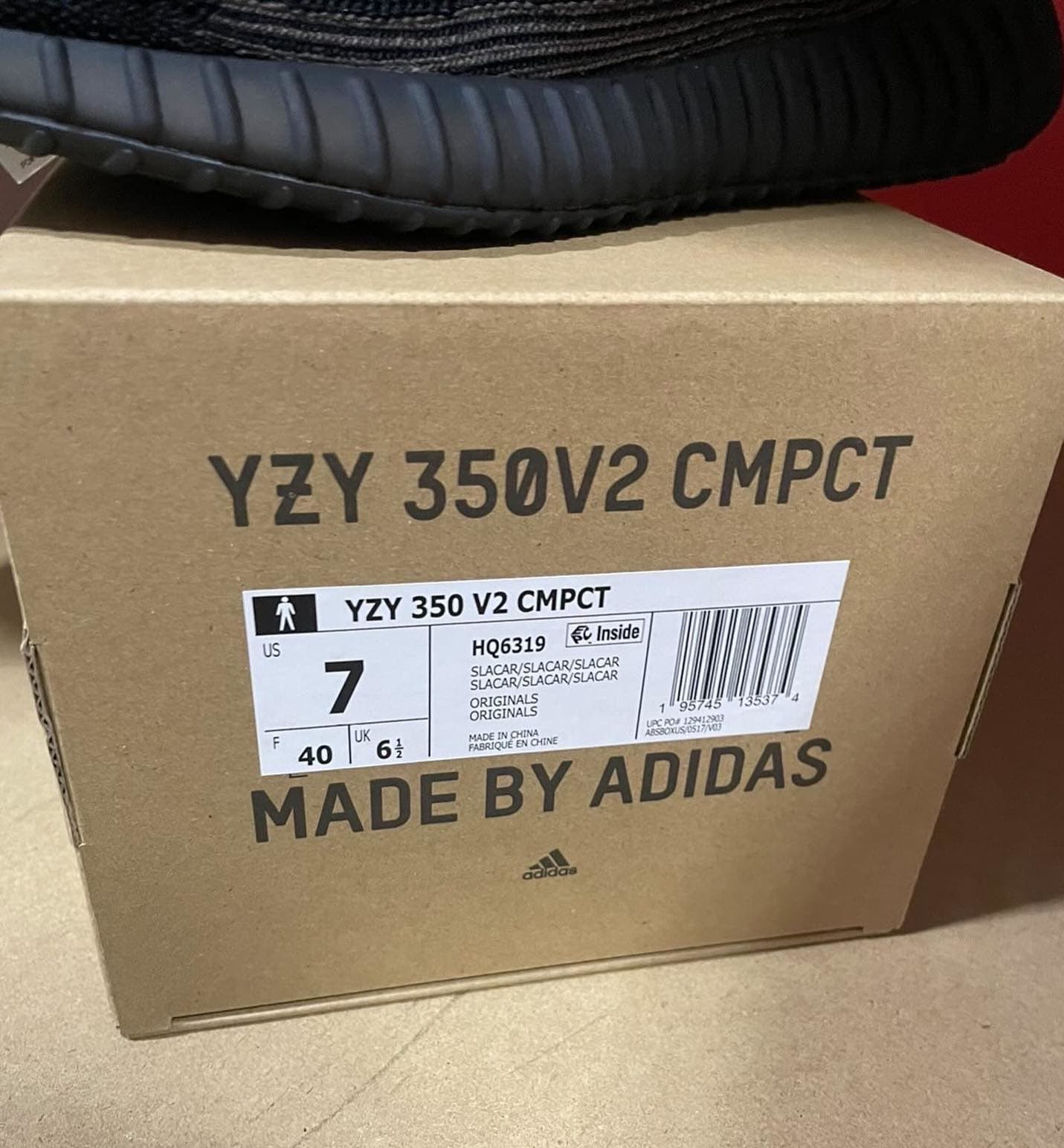 Adidas Yeezy Boost 350 V2 CMPCT 'Carbón Pizarra' HQ6319
