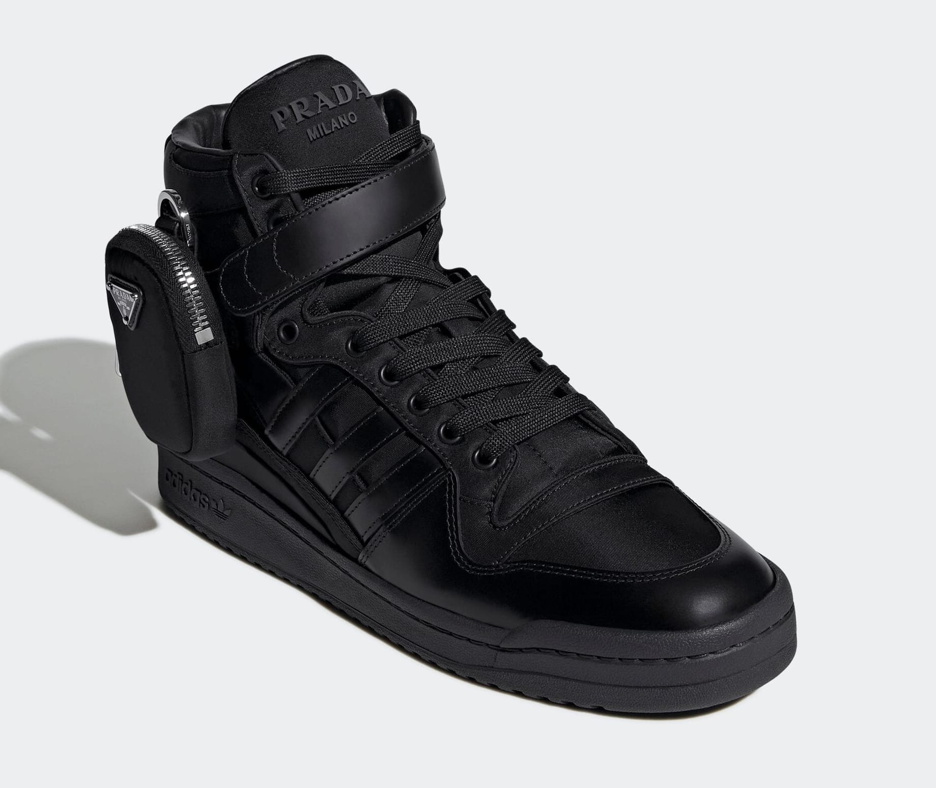 Prada x Adidas Forum High 'Black' GY7040 Front