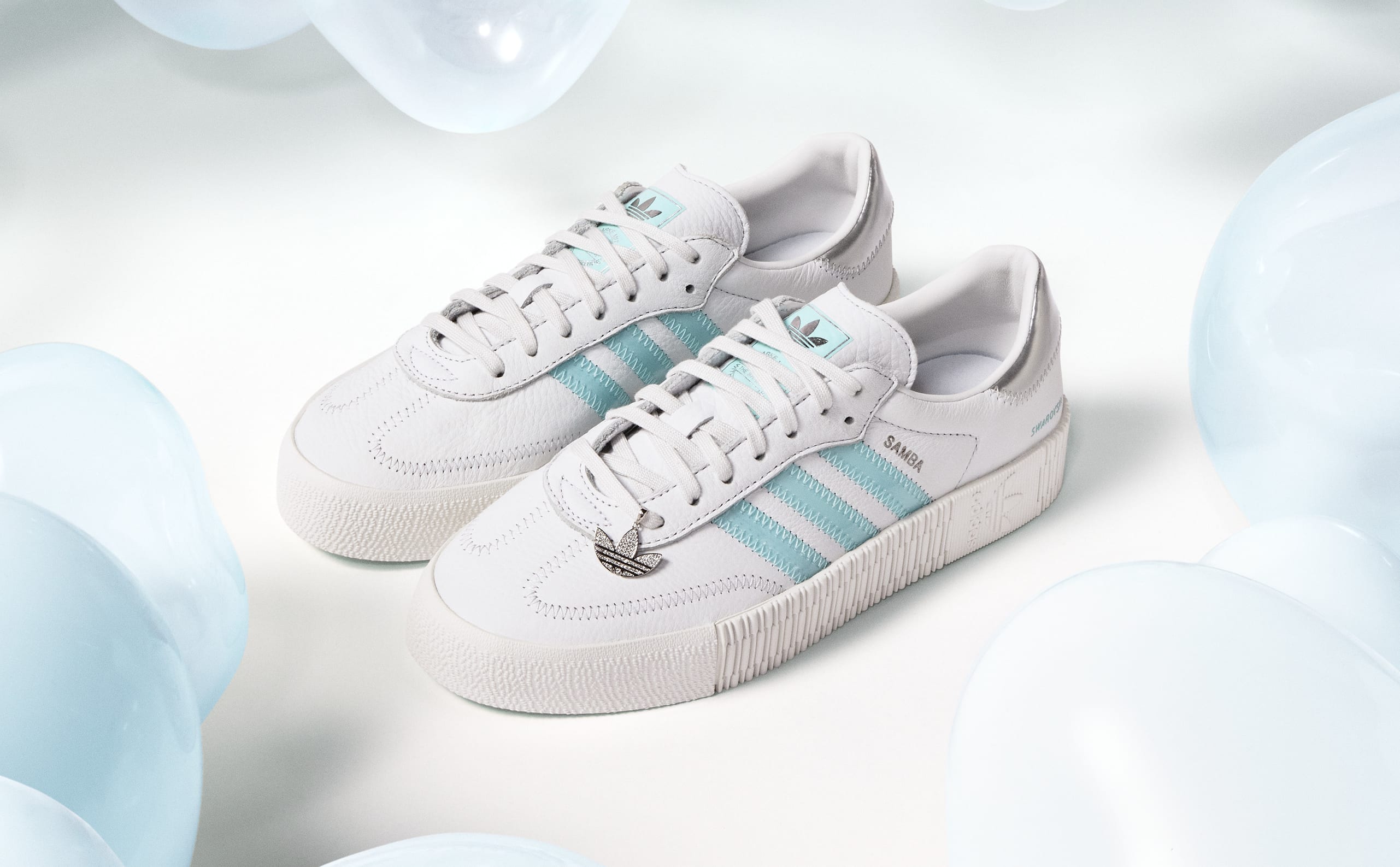 Swarovski x Adidas Sambarose Collab