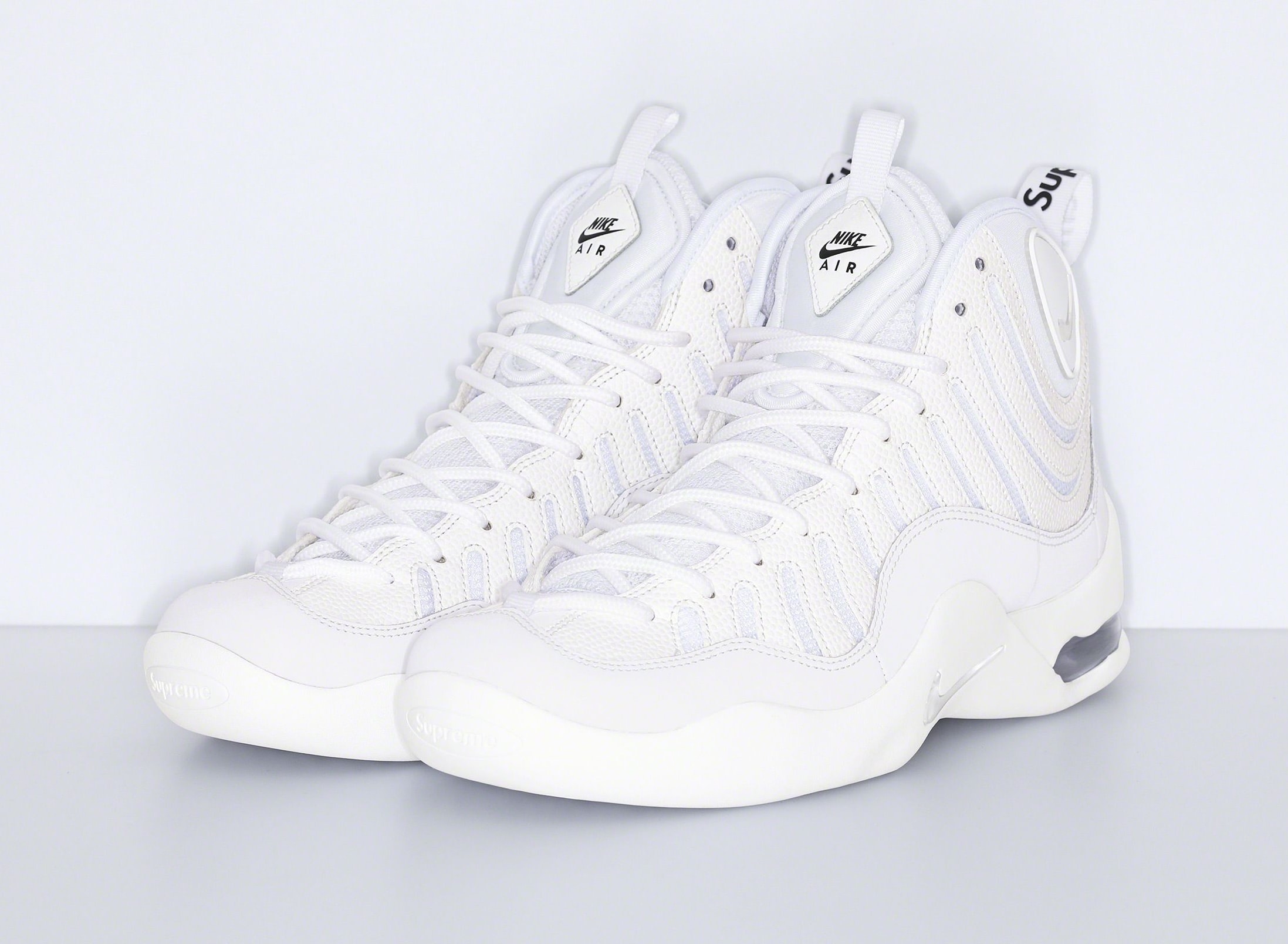 Supreme x Nike Air Bakin 'White' Pair