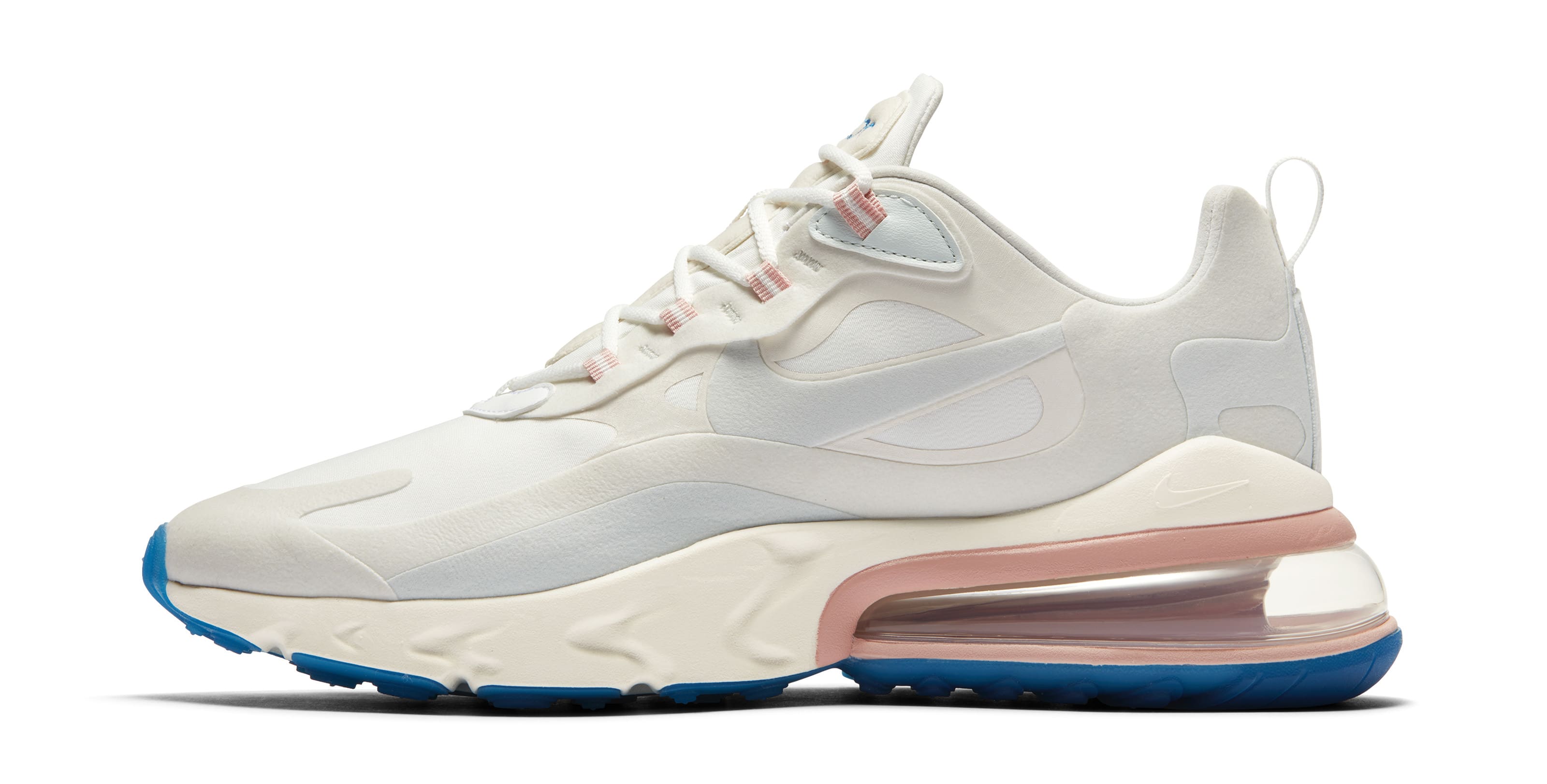 air max 270 react white blue pink