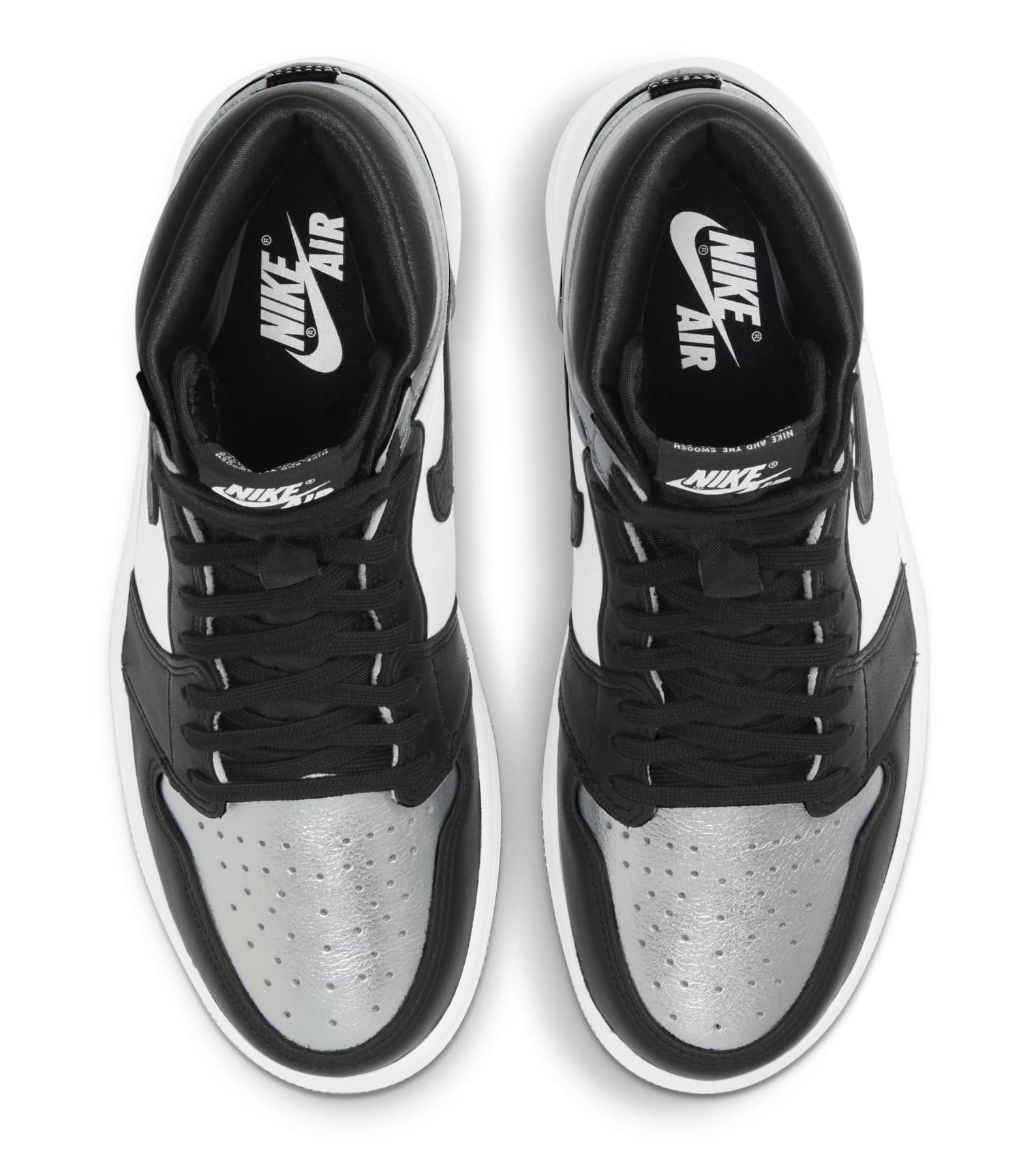 black and silver toe jordan 1