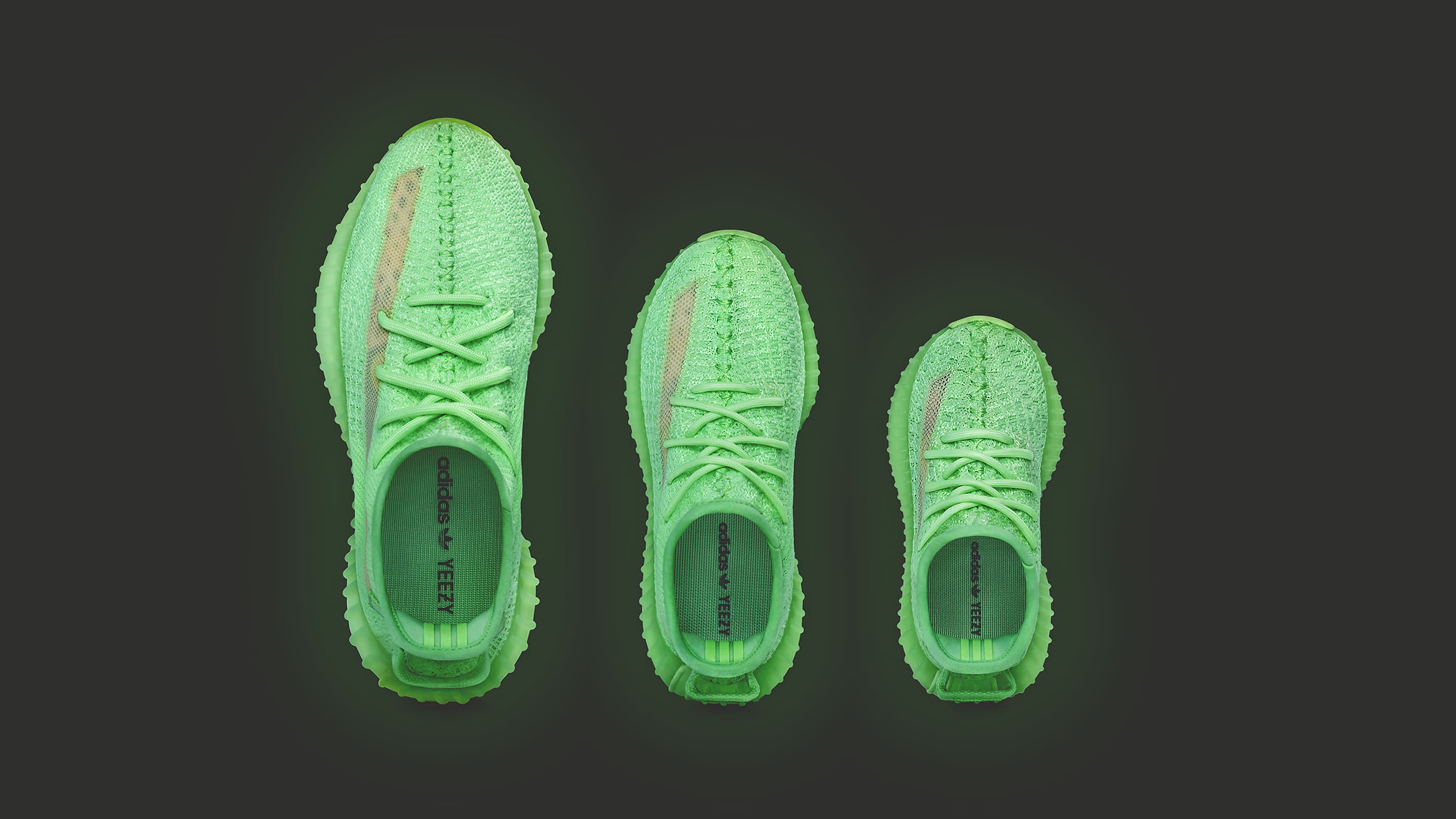 yeezy green glow in the dark