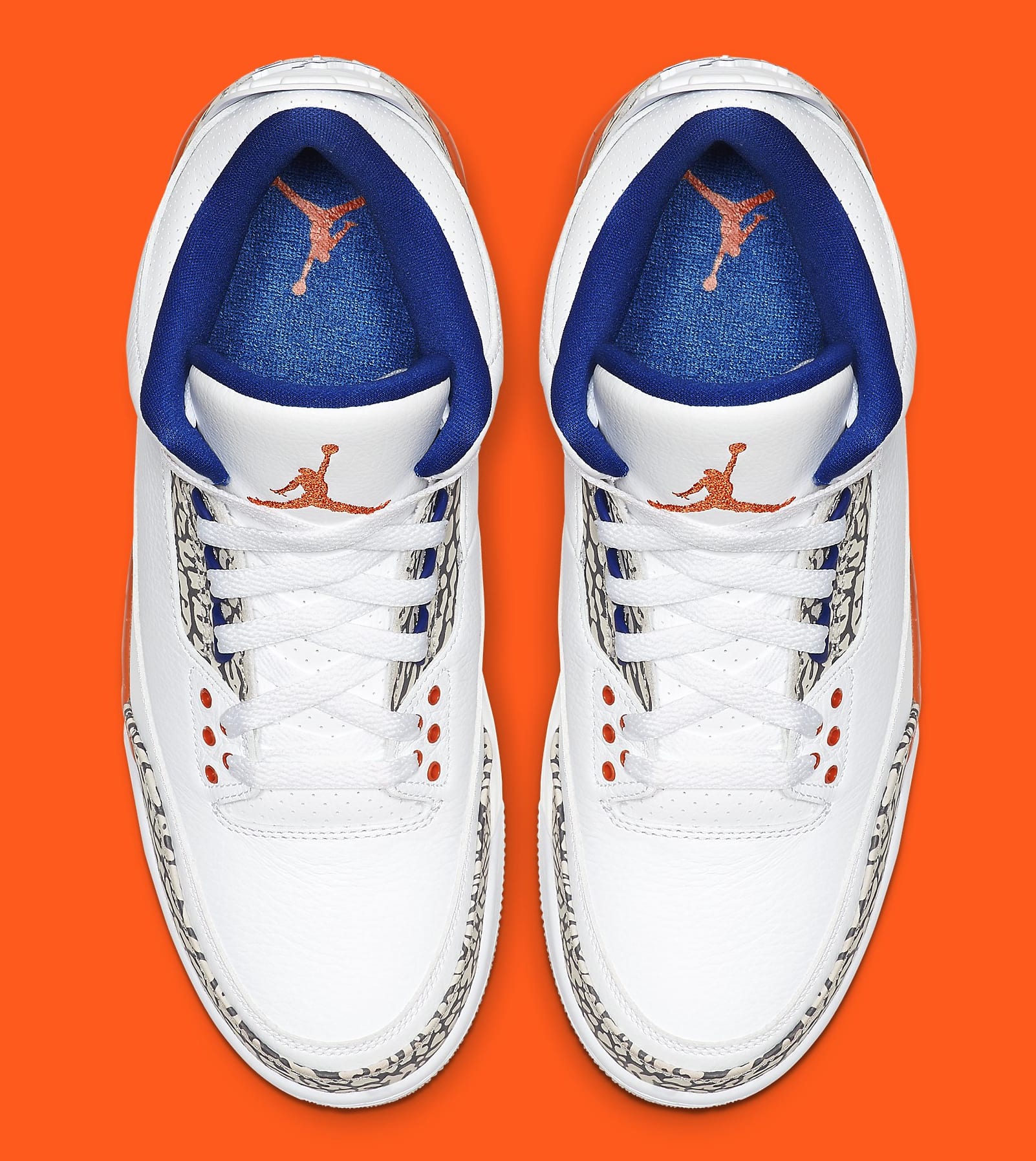 air jordan 3 knicks on feet