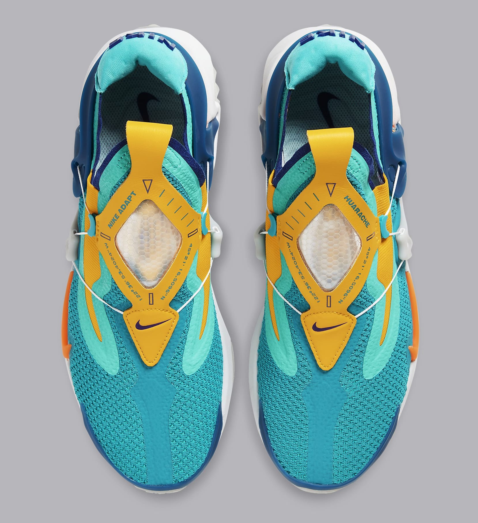 Nike Adapt Huarache 'Hyper Jade/Total Orange' BV6397-300 Release 