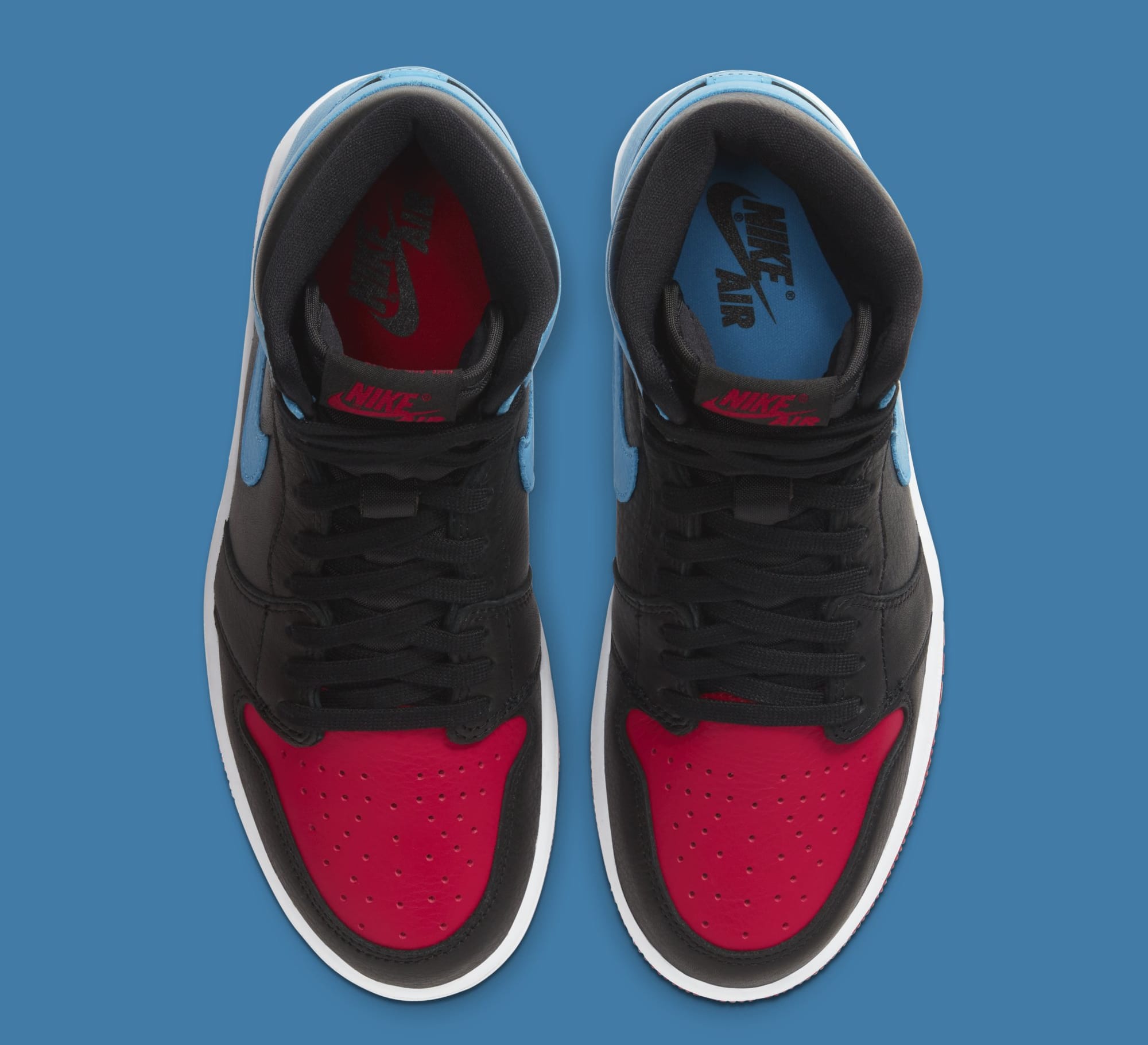 red and blue jordan 1 shirt