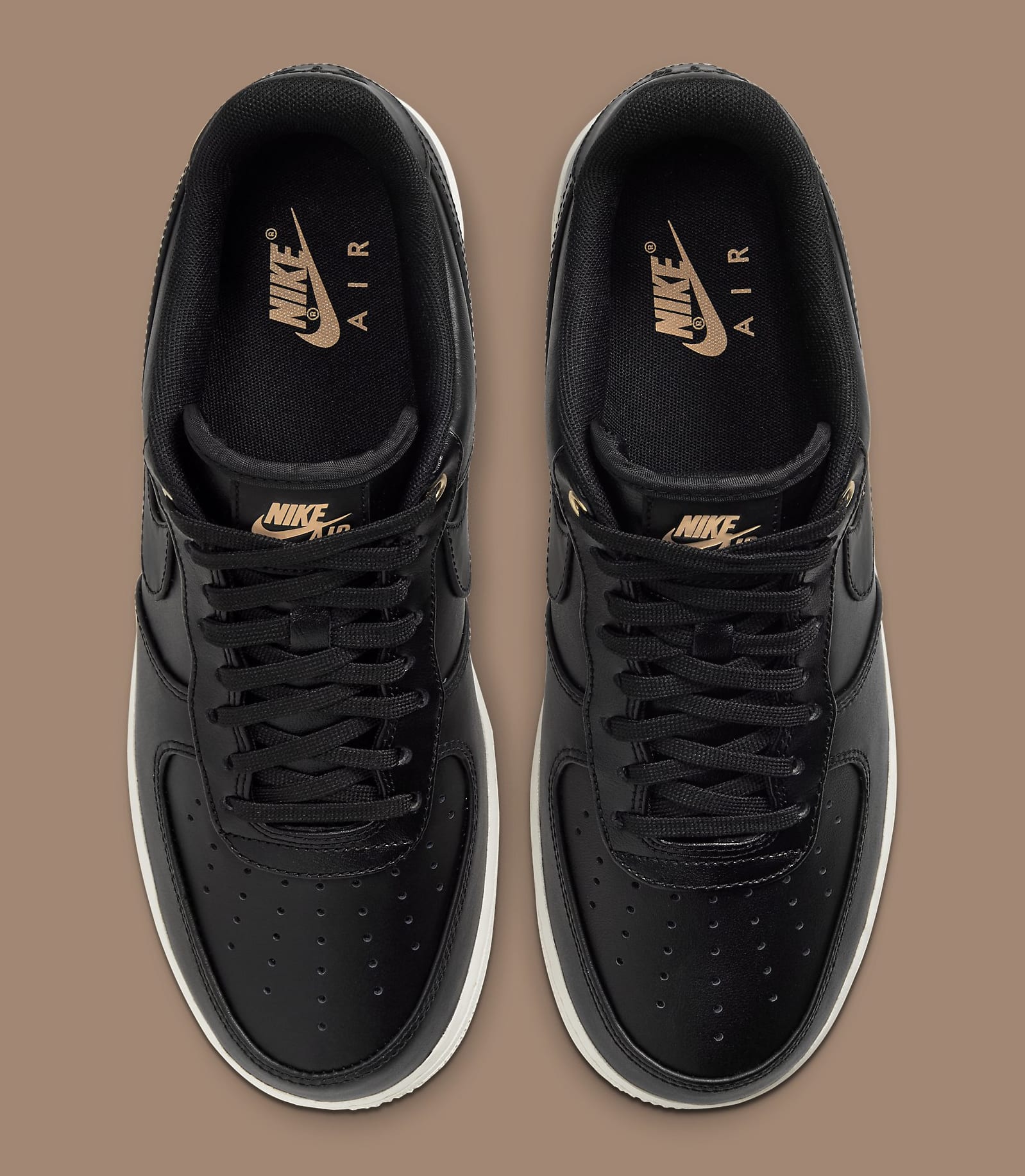 air force 1 low black leather pack