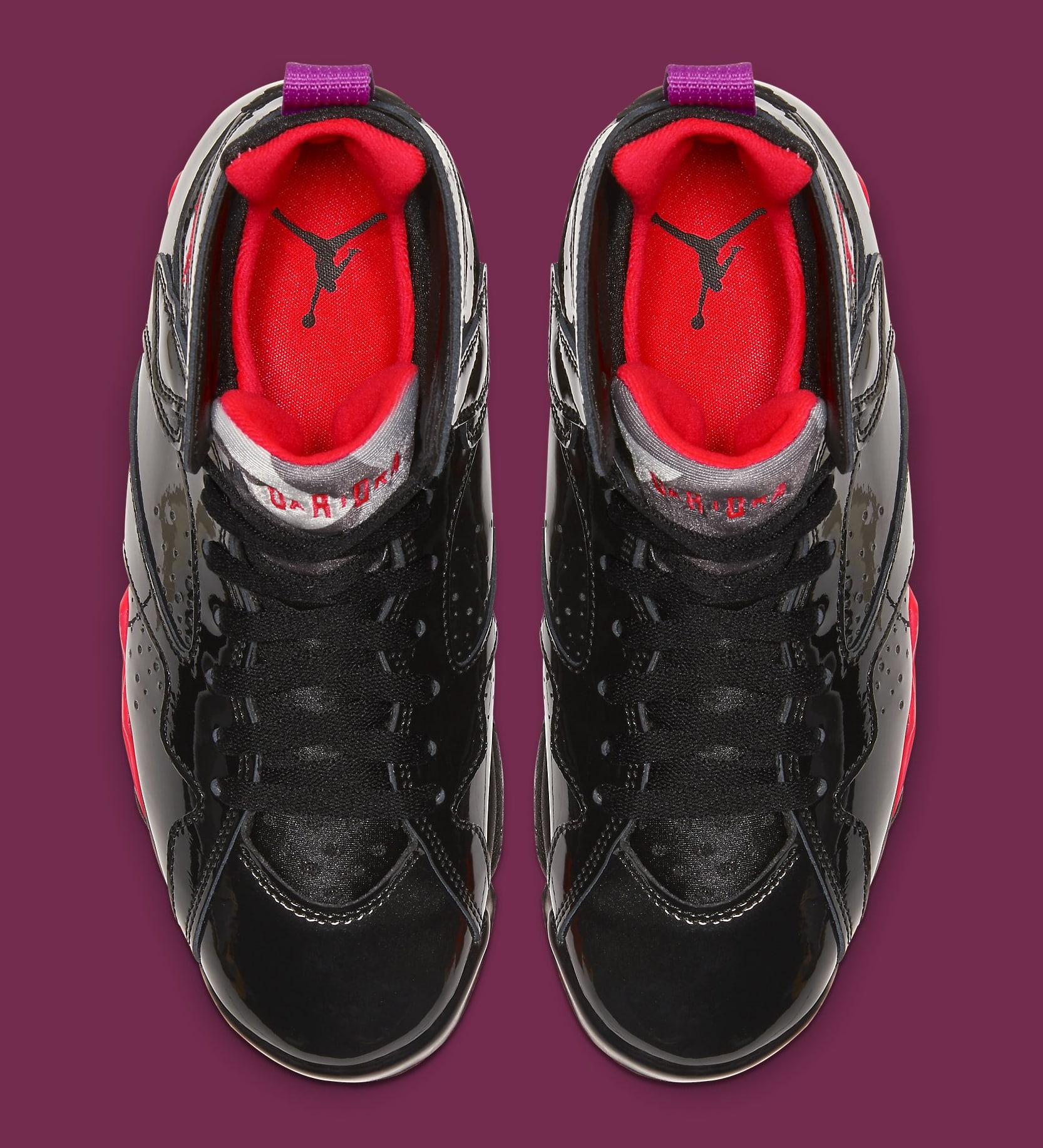 black patent leather jordans