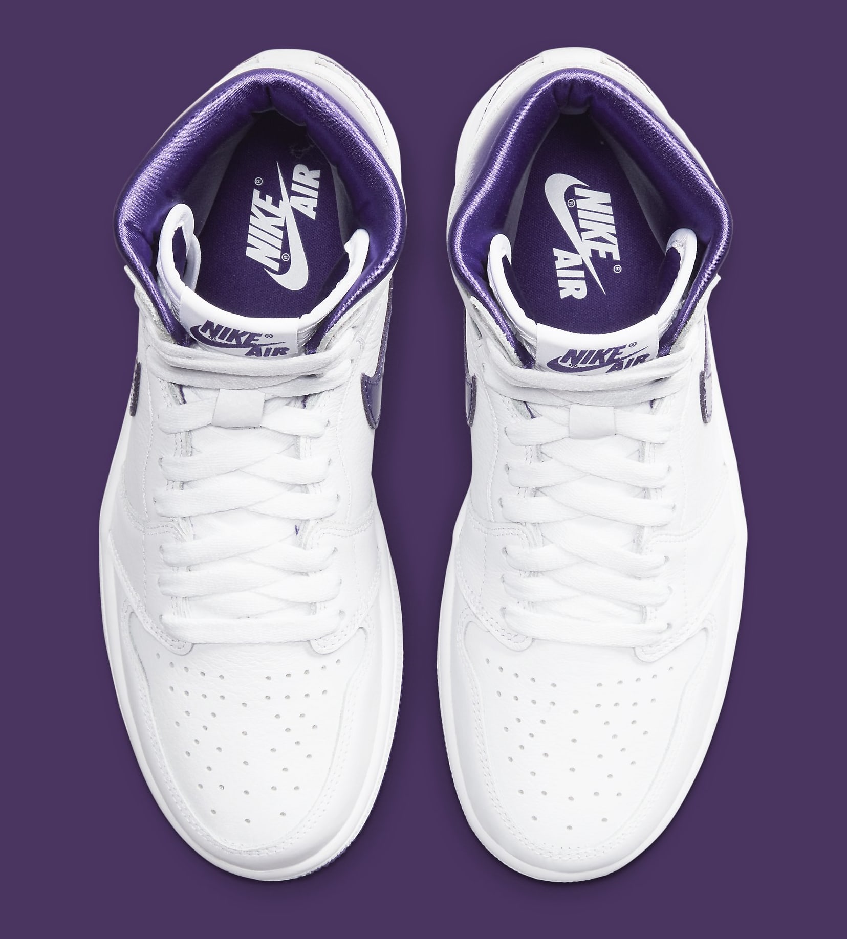 jordan 1 court purple women