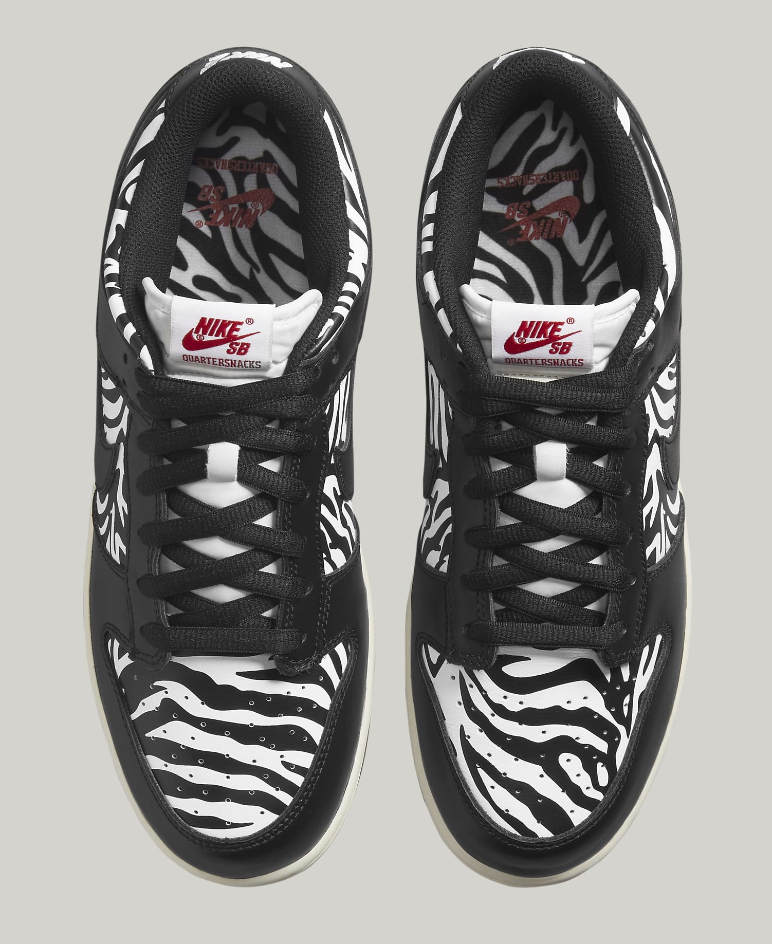 nike dunk zebra quartersnacks