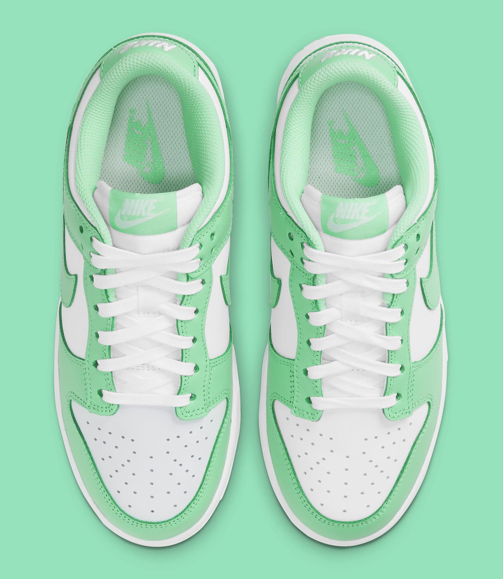 dunks neon green