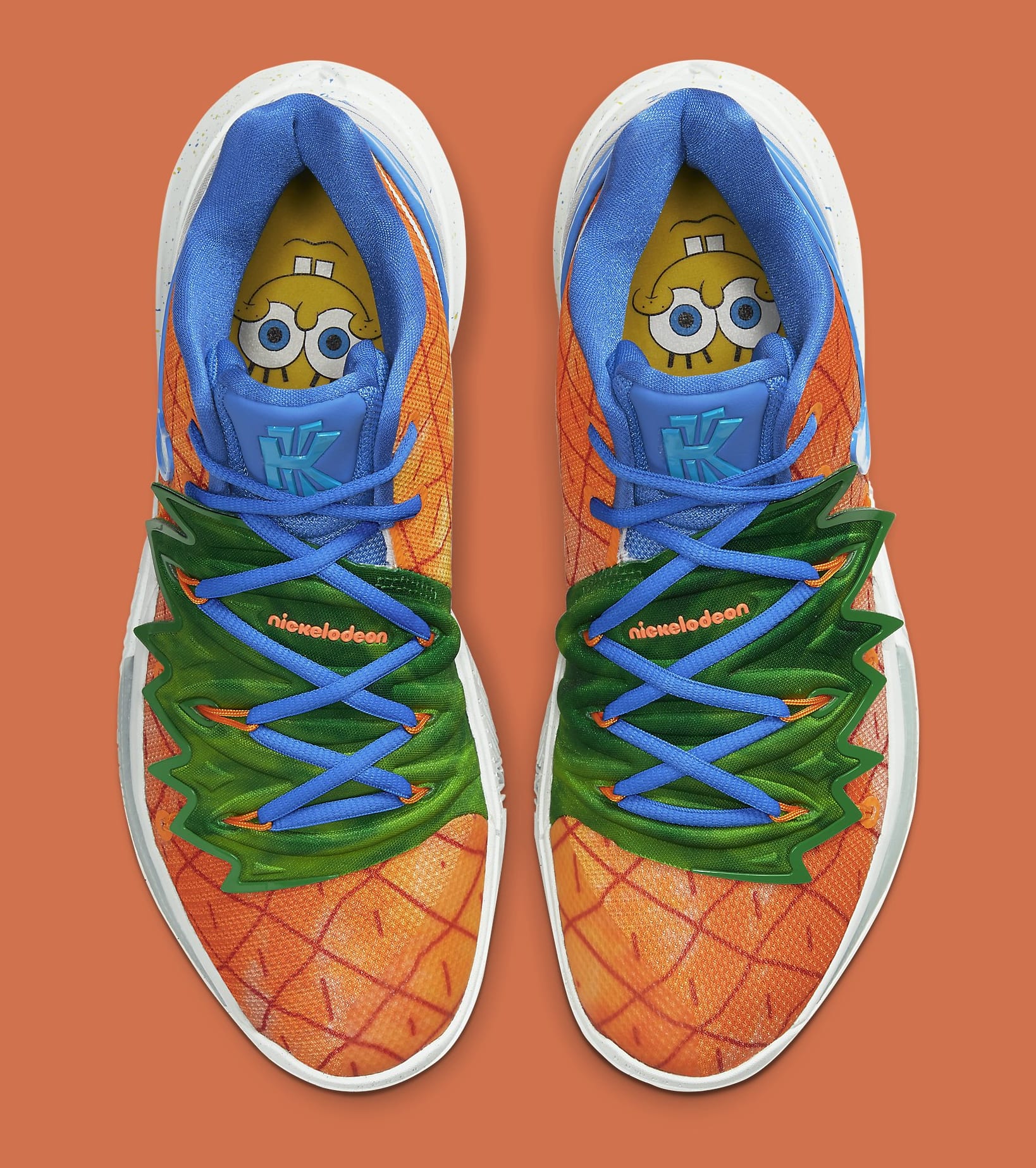 kyrie irving shoes spongebob pineapple