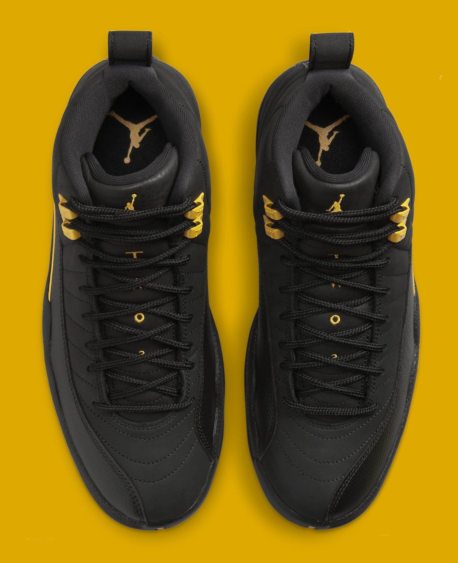 black and yellow jordan 12