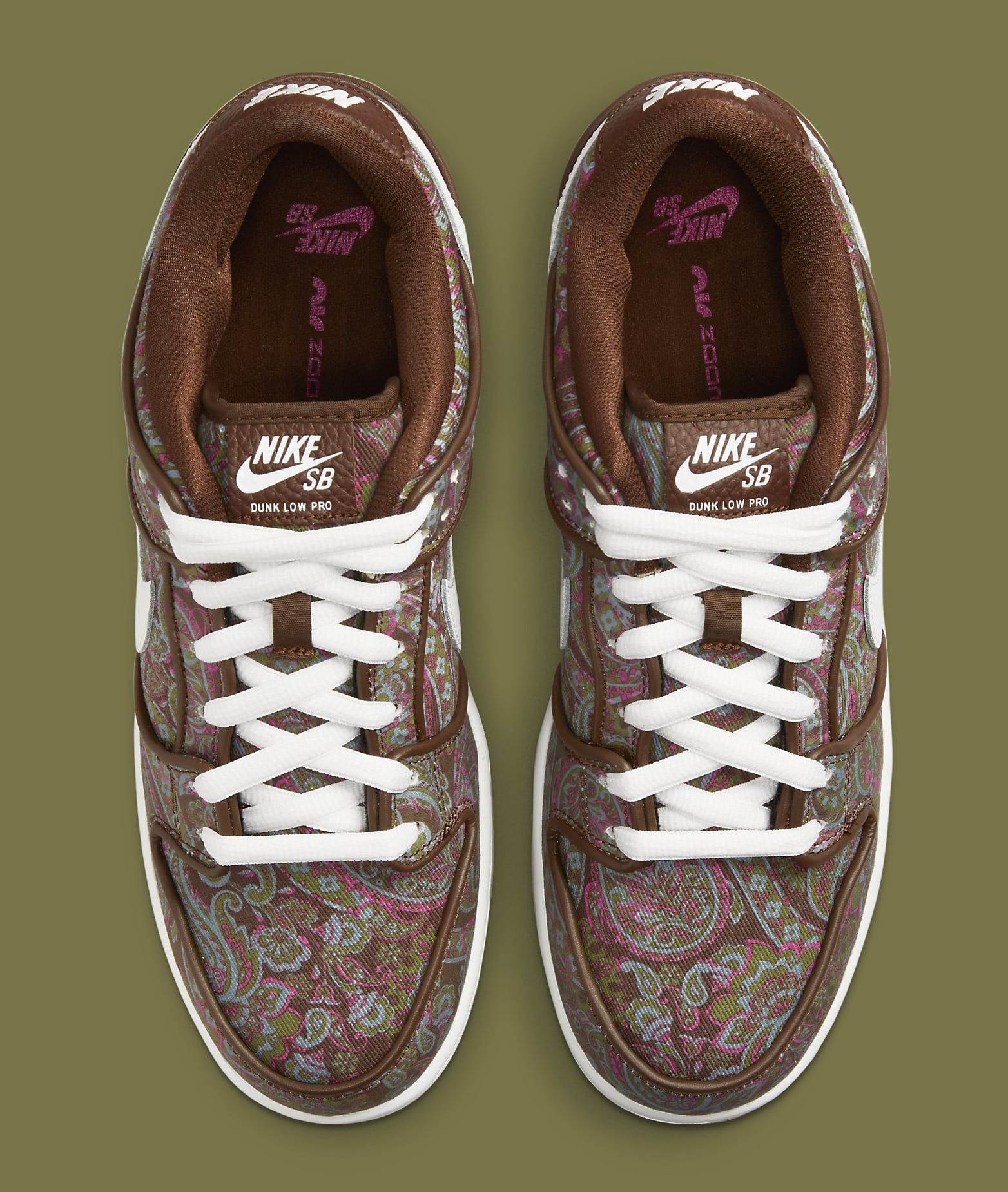 Nike SB Dunk Low 'Paisley' Release Date DH7534-200 Feb. 2022