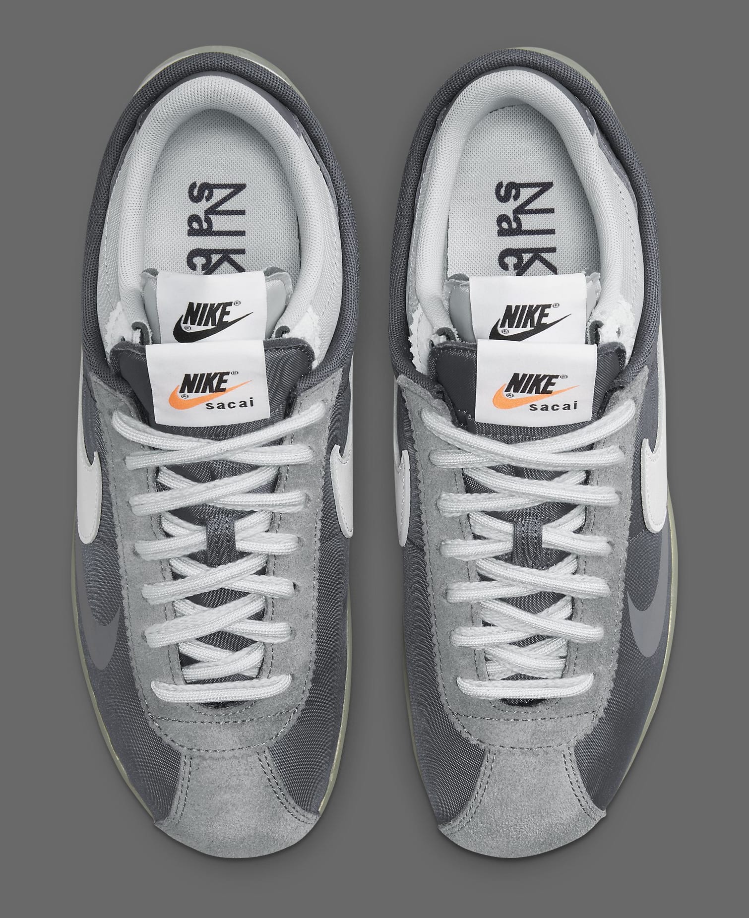 Sacai x Nike Zoom Cortez 'Iron Grey' DQ0581 001 Top
