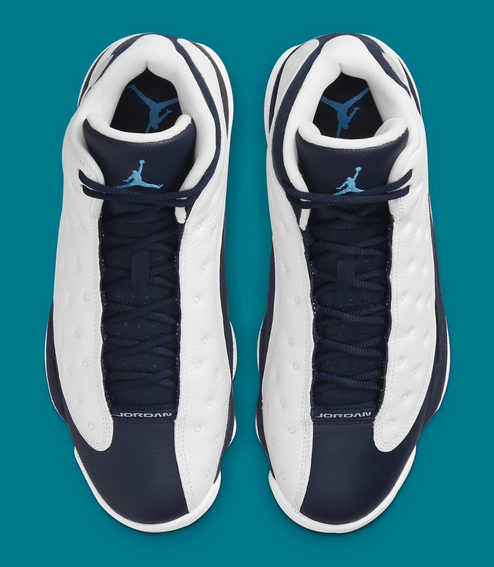 Air Jordan 13 Retro White Obsidian Dark Powder Blue Release Date 144 Sole Collector
