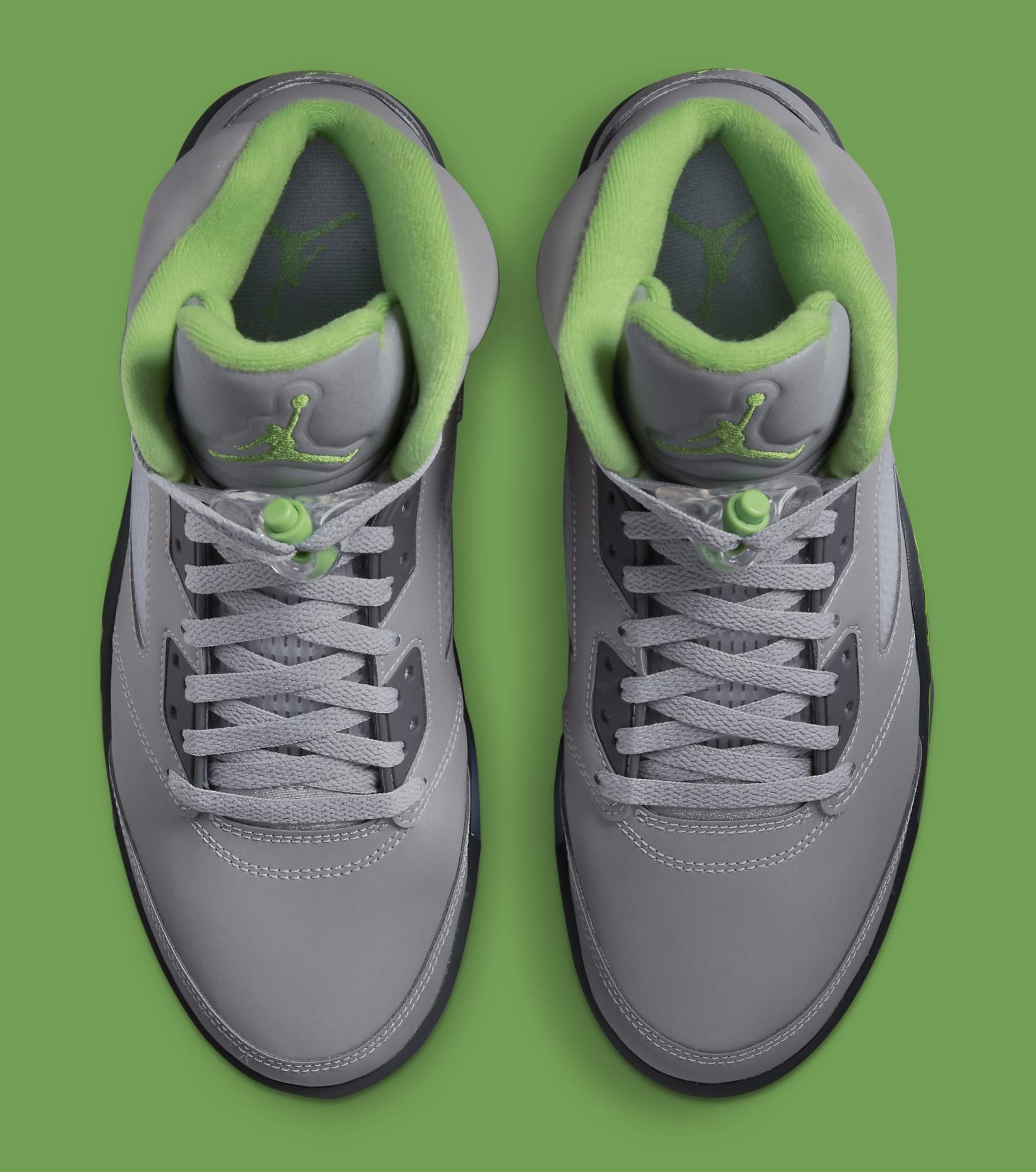 jordan 5 green and grey