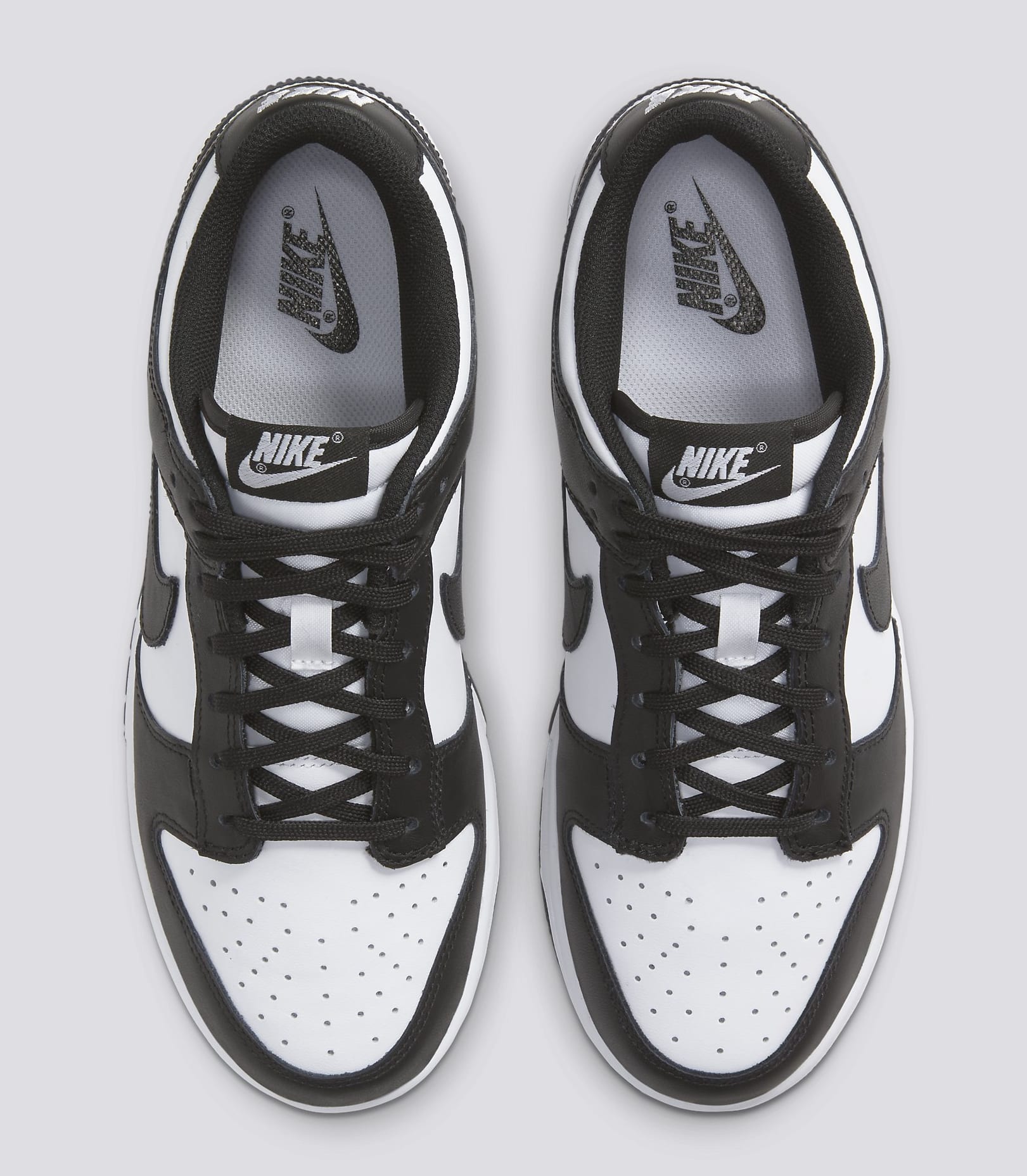 nike dunk low white black