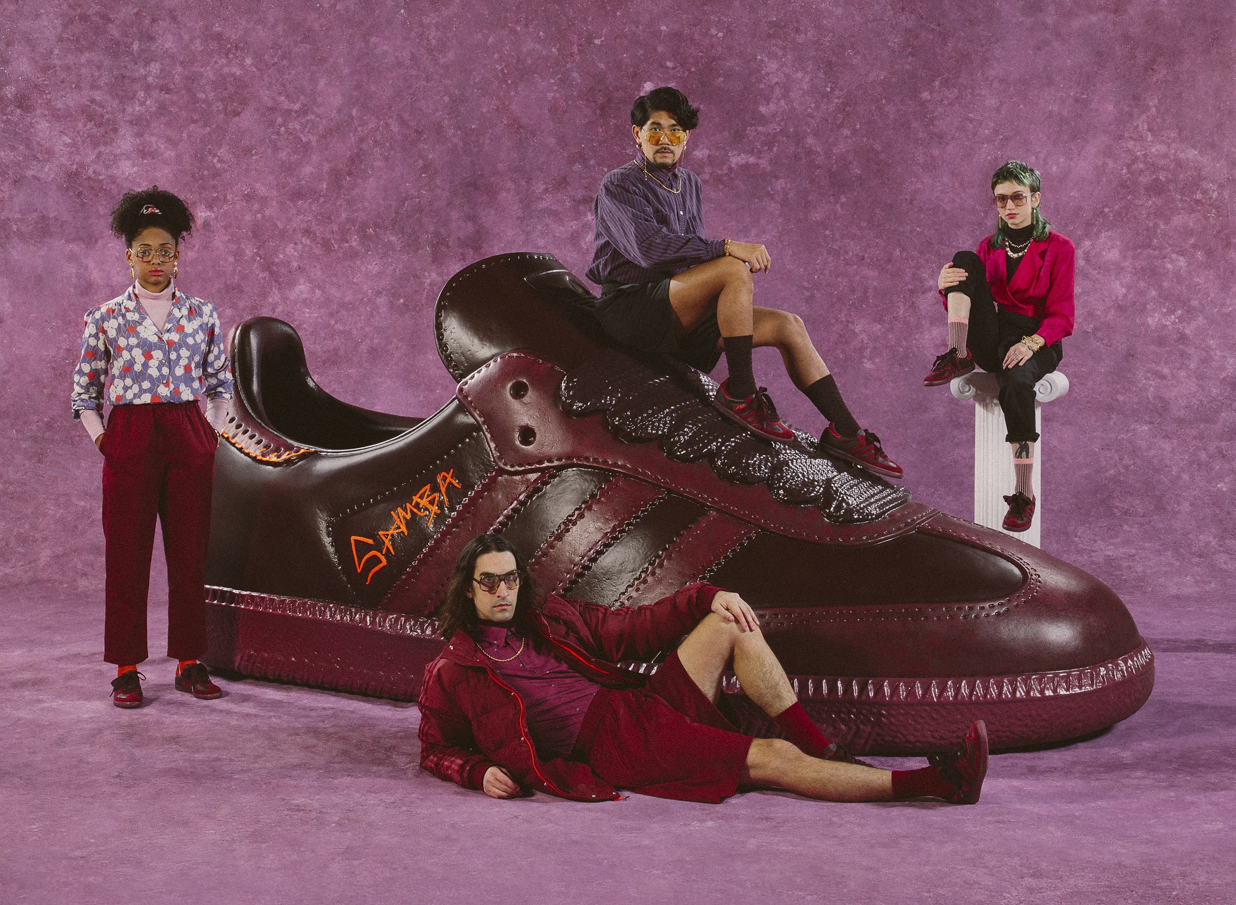 Jonah Hill x Adidas Samba Maroon