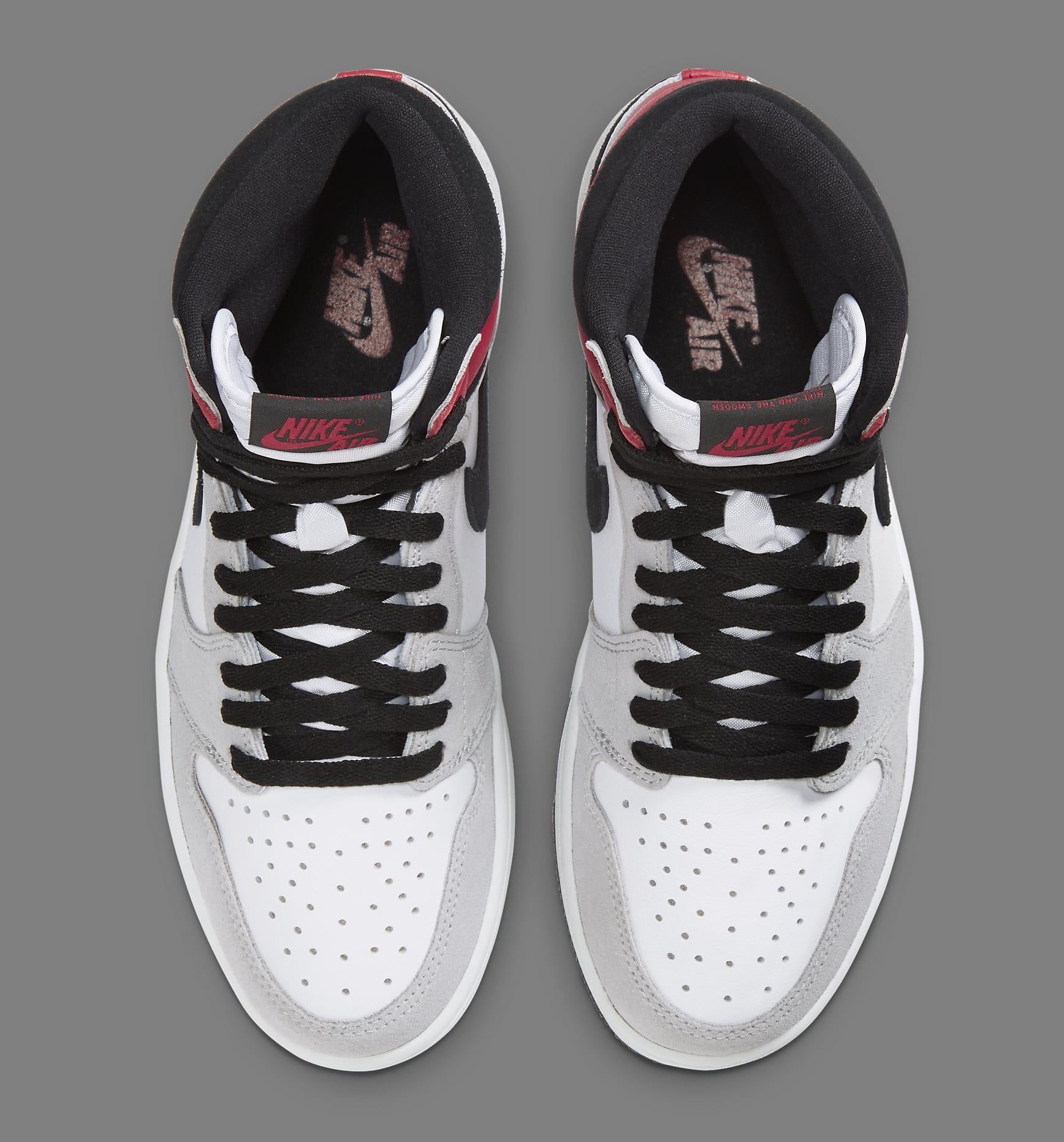 Air Jordan 1 Retro High Og White Black Light Smoke Grey Varsity Red 55508 Sole Collector