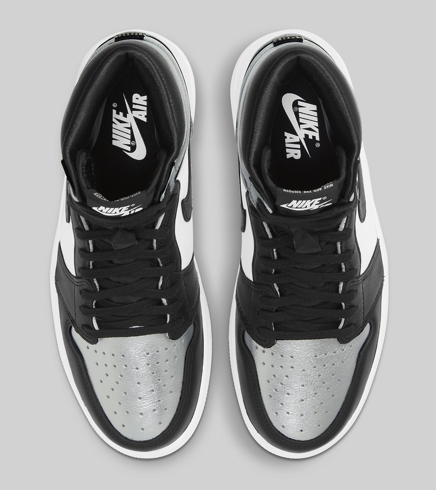Air Jordan 1 Retro High OG Women's 'Silver Toe' CD0461-001 Top