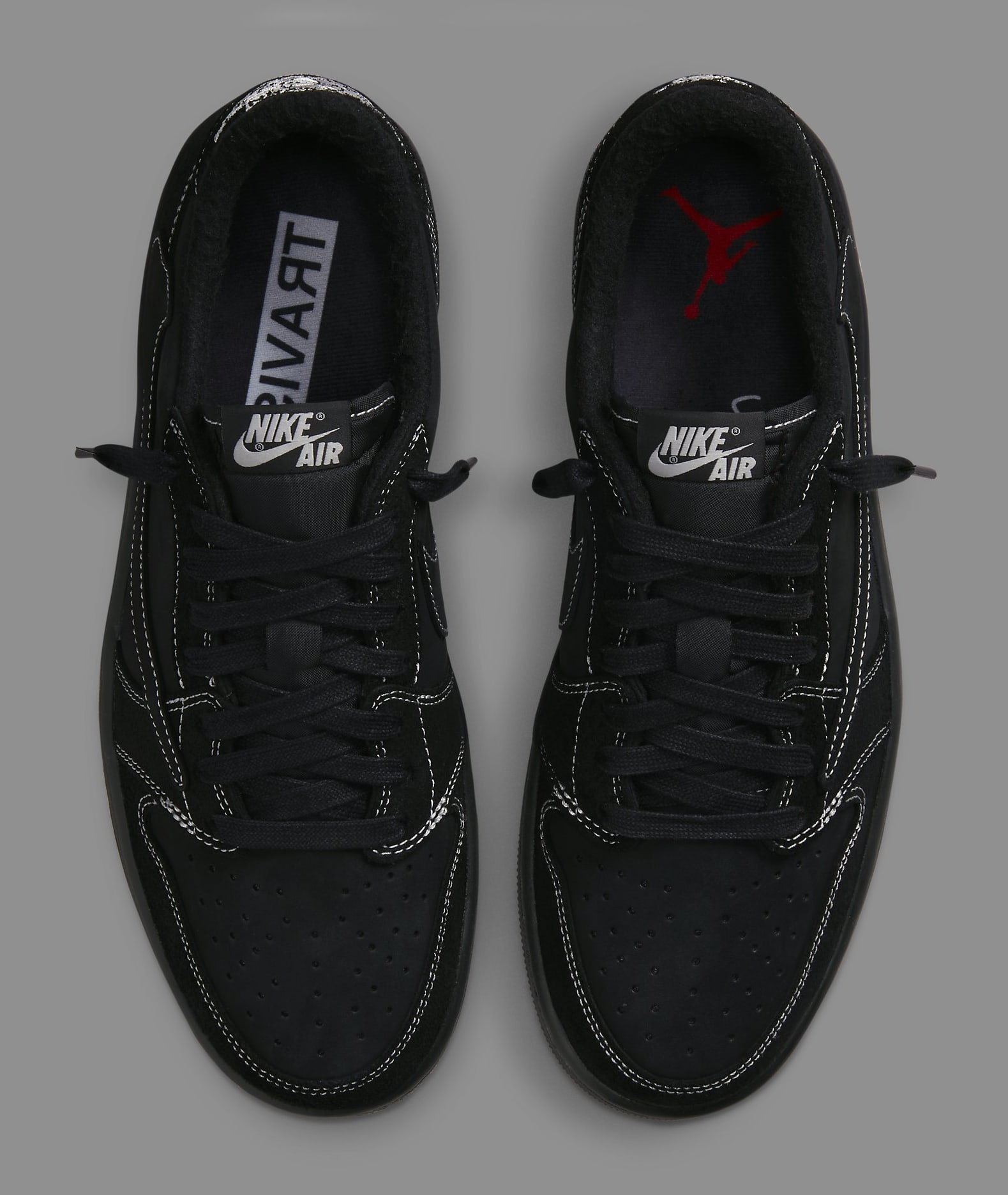 Travis Scott x Air Jordan 1 Low 'Black/Phantom' DM7866 001 Top