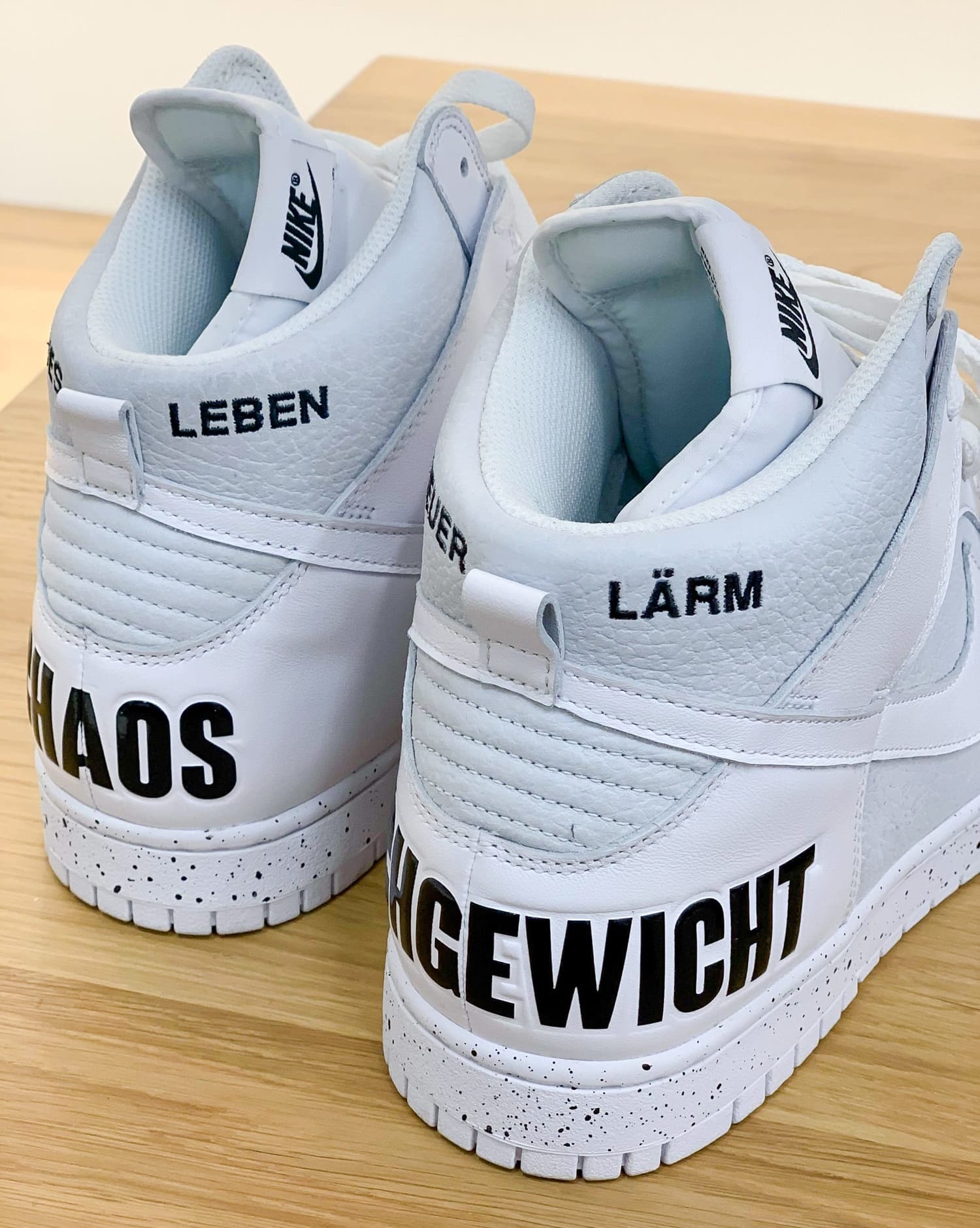 Undercover x Nike Dunk High White Heel