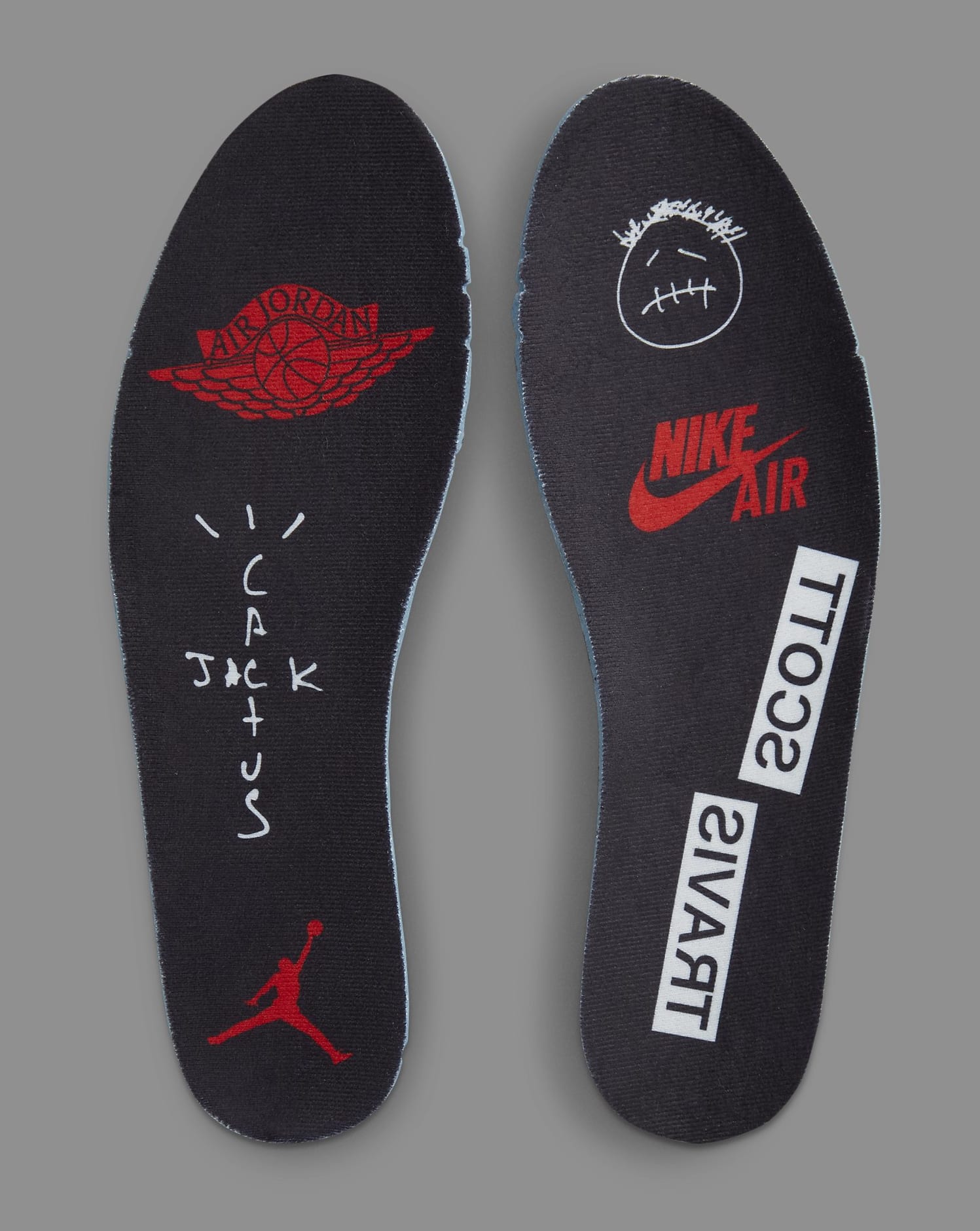 Travis Scott x Air Jordan 1 Low 'Black/Phantom' DM7866 001 Insole