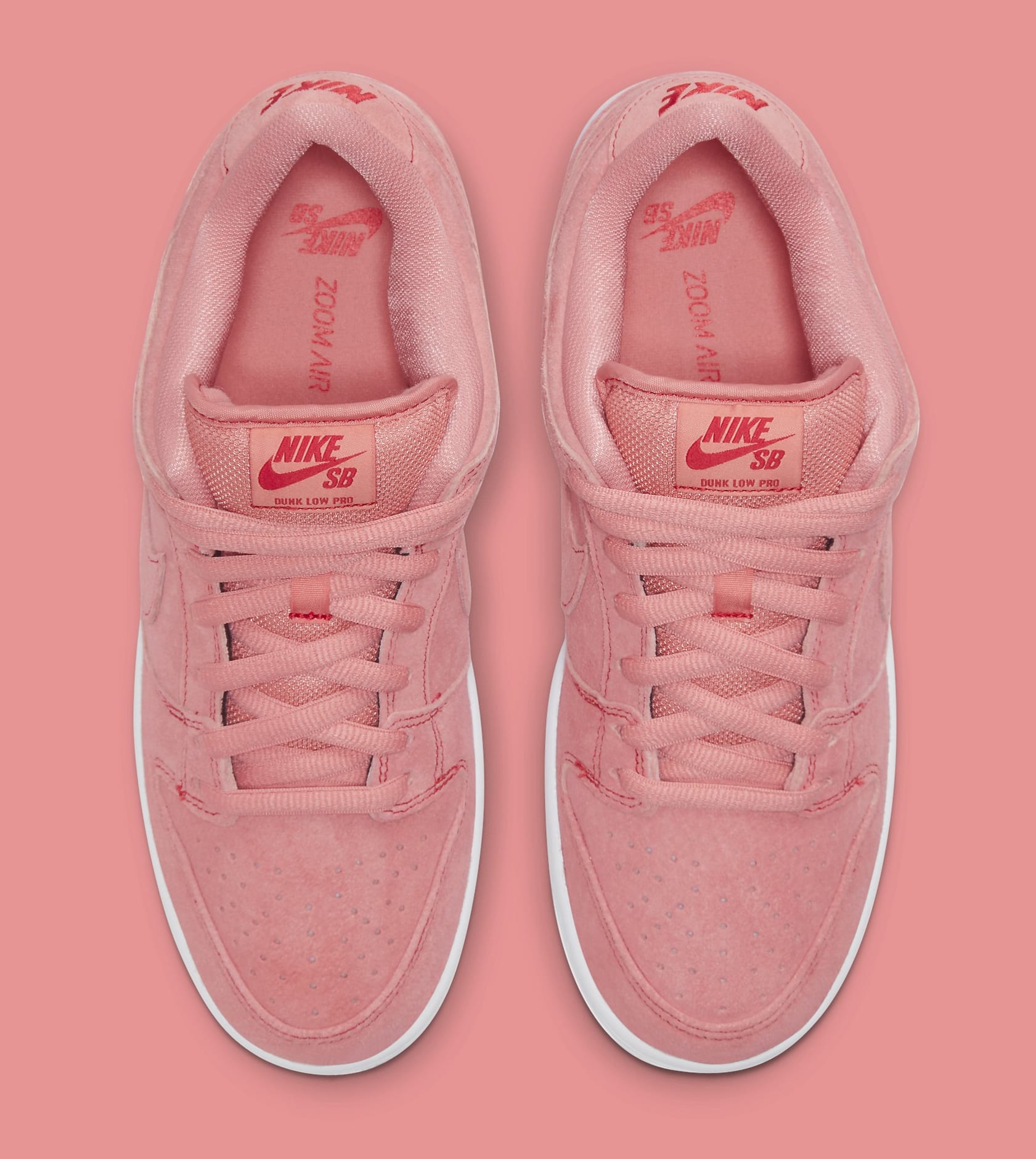 nike sb dunk low light pink white