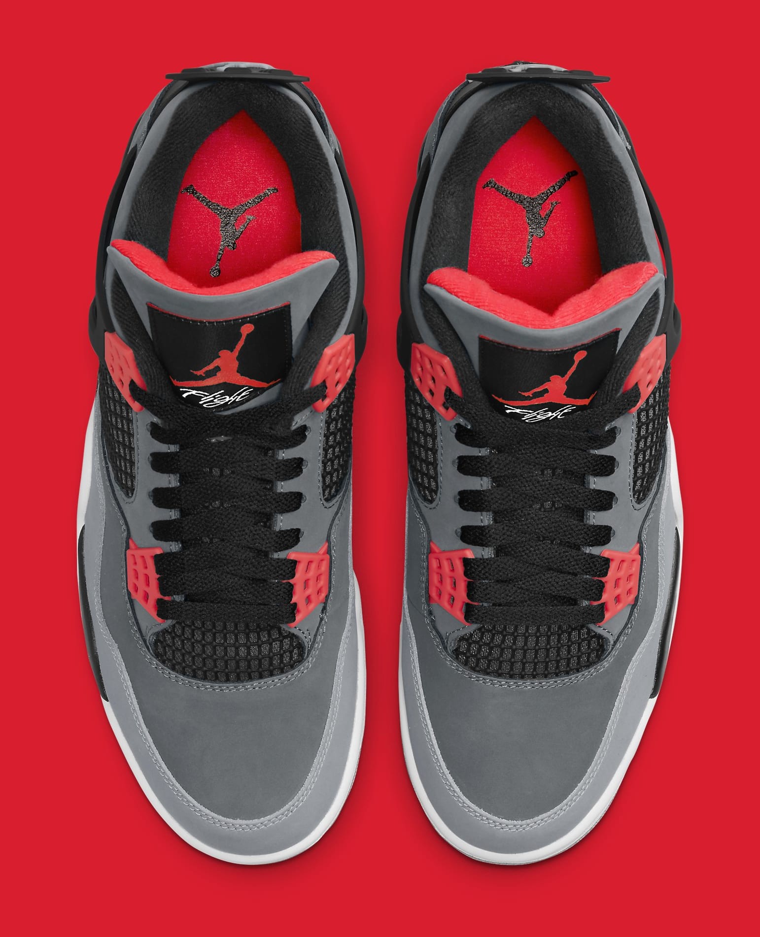 NEW Nike Air Jordan 4 Retro IV Red Infrared Grey Bred Chicago 2022 GS Womens - lagoagrio.gob.ec
