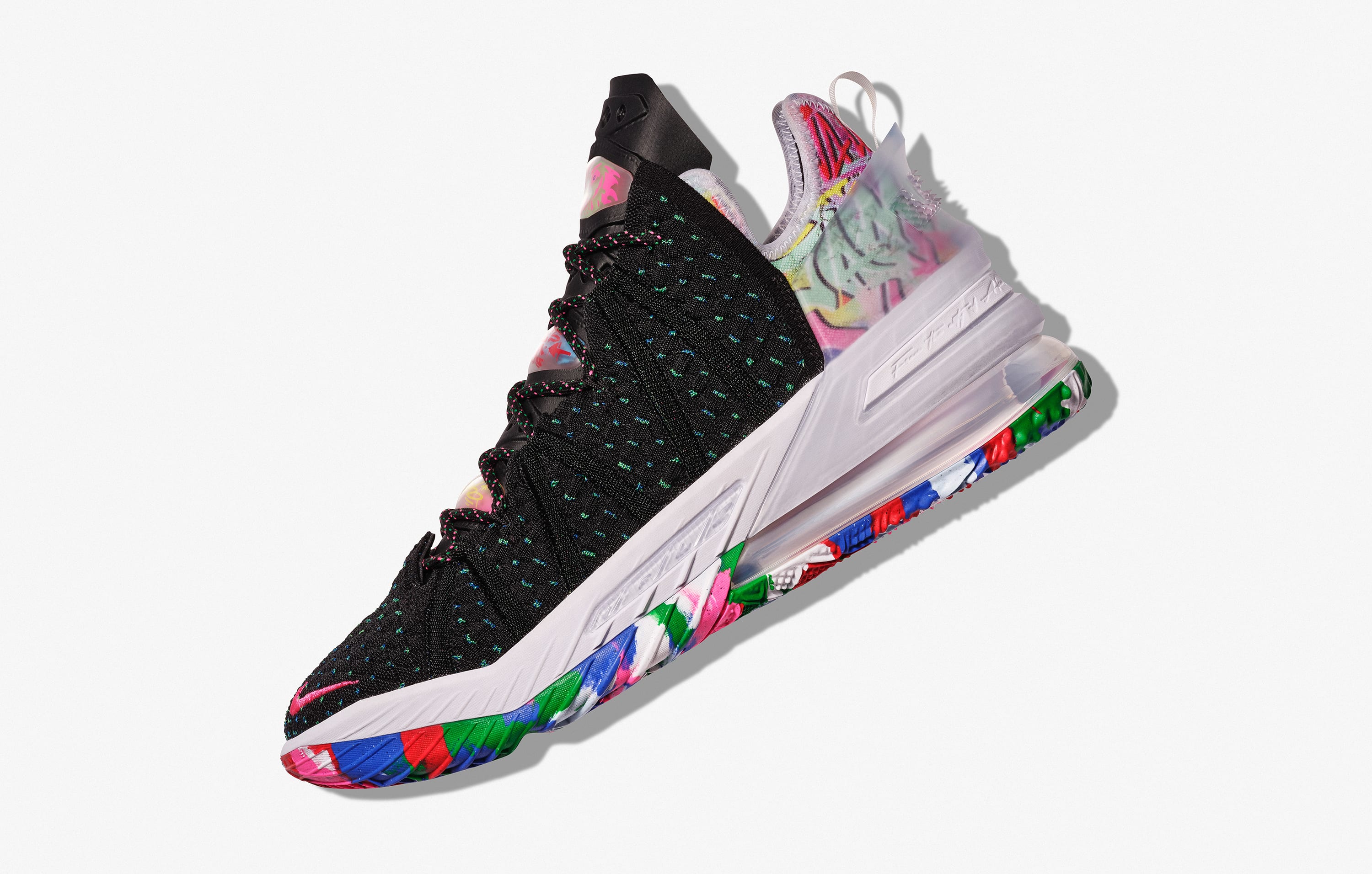 lebron multicolor shoes