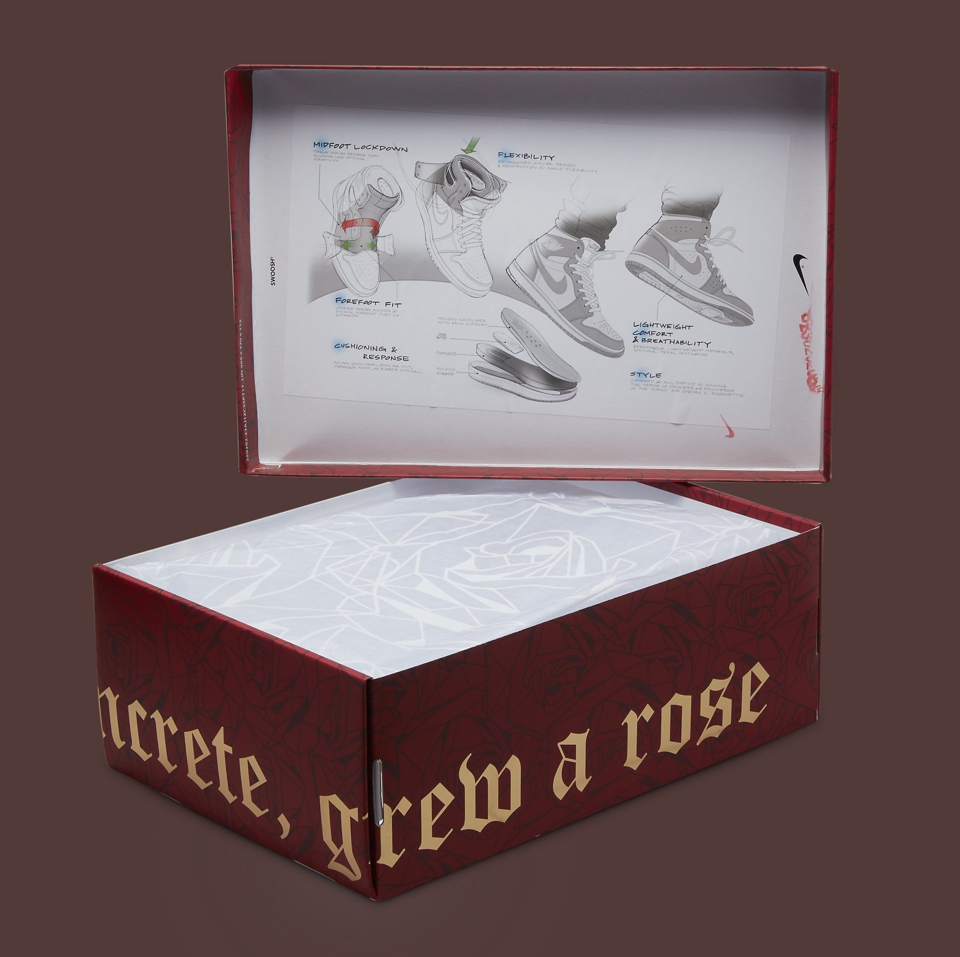 Teyana Taylor x Air Jordan 1 'A Rose From Harlem' FJ0604 601 Box