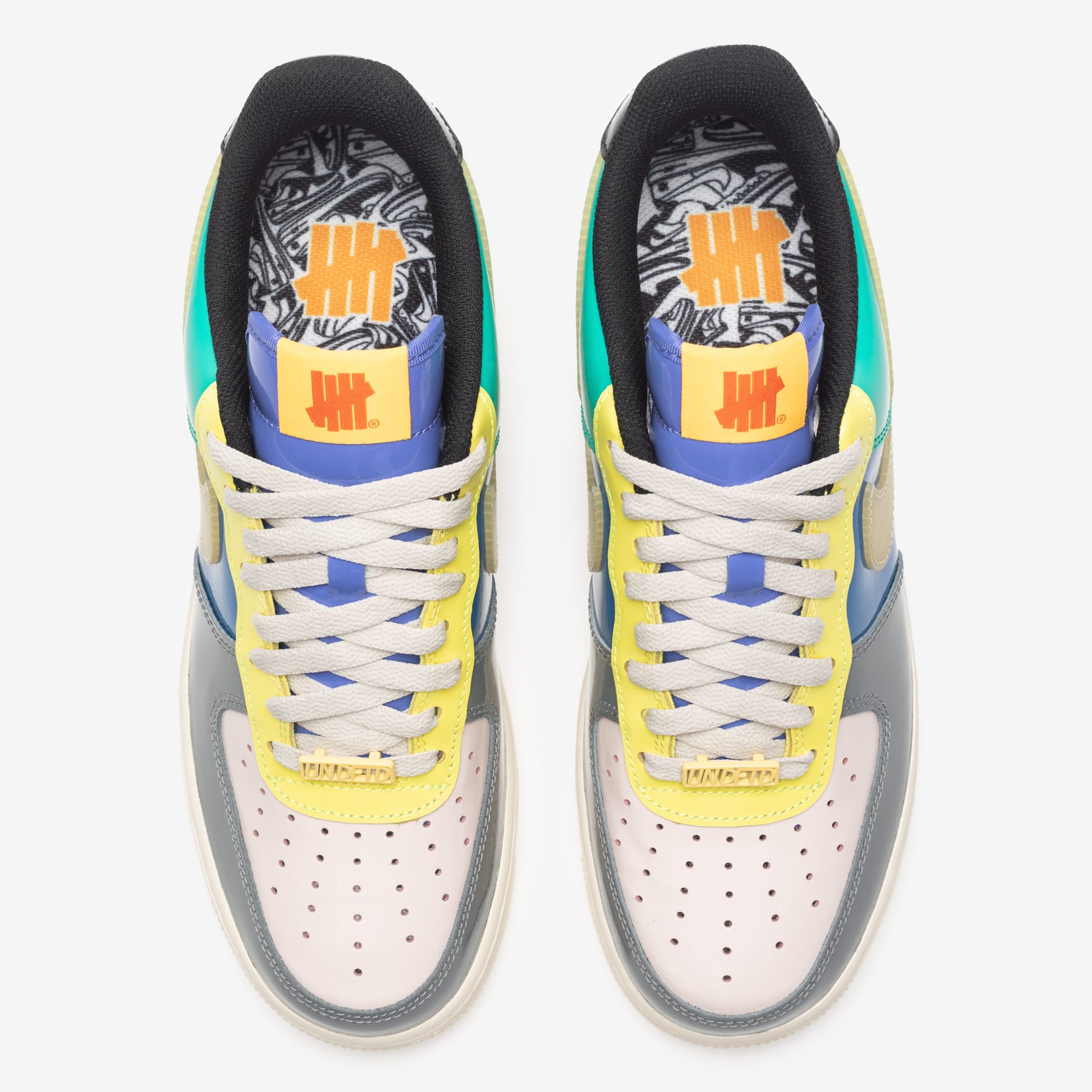 Undefeated x Nike Air Force 1 Low Patent Topaz Gold Release Date DV5255 ...