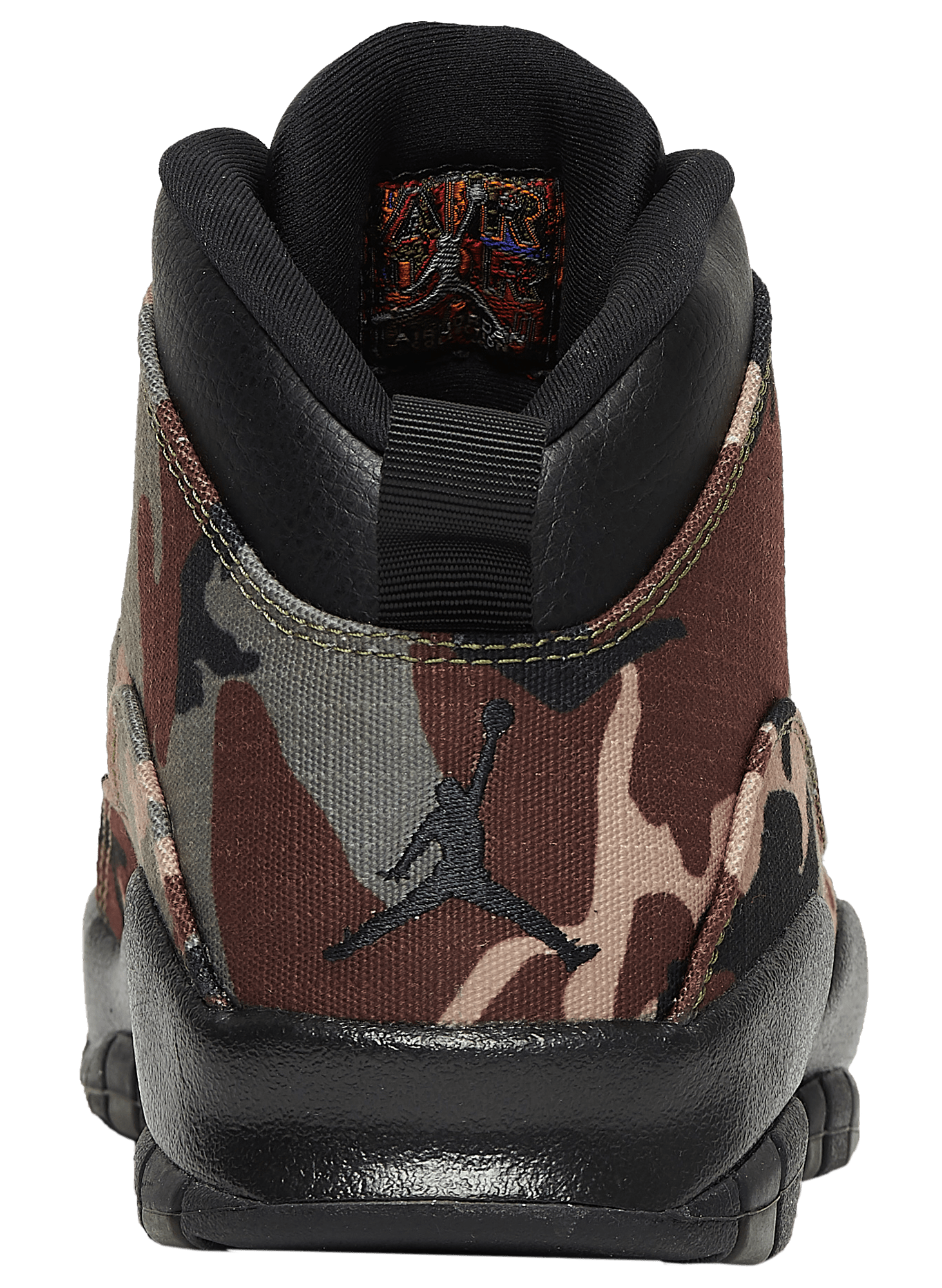 Air Jordan 10 Retro Desert Camo/Black-Light Chocolate 310805-201 Heel