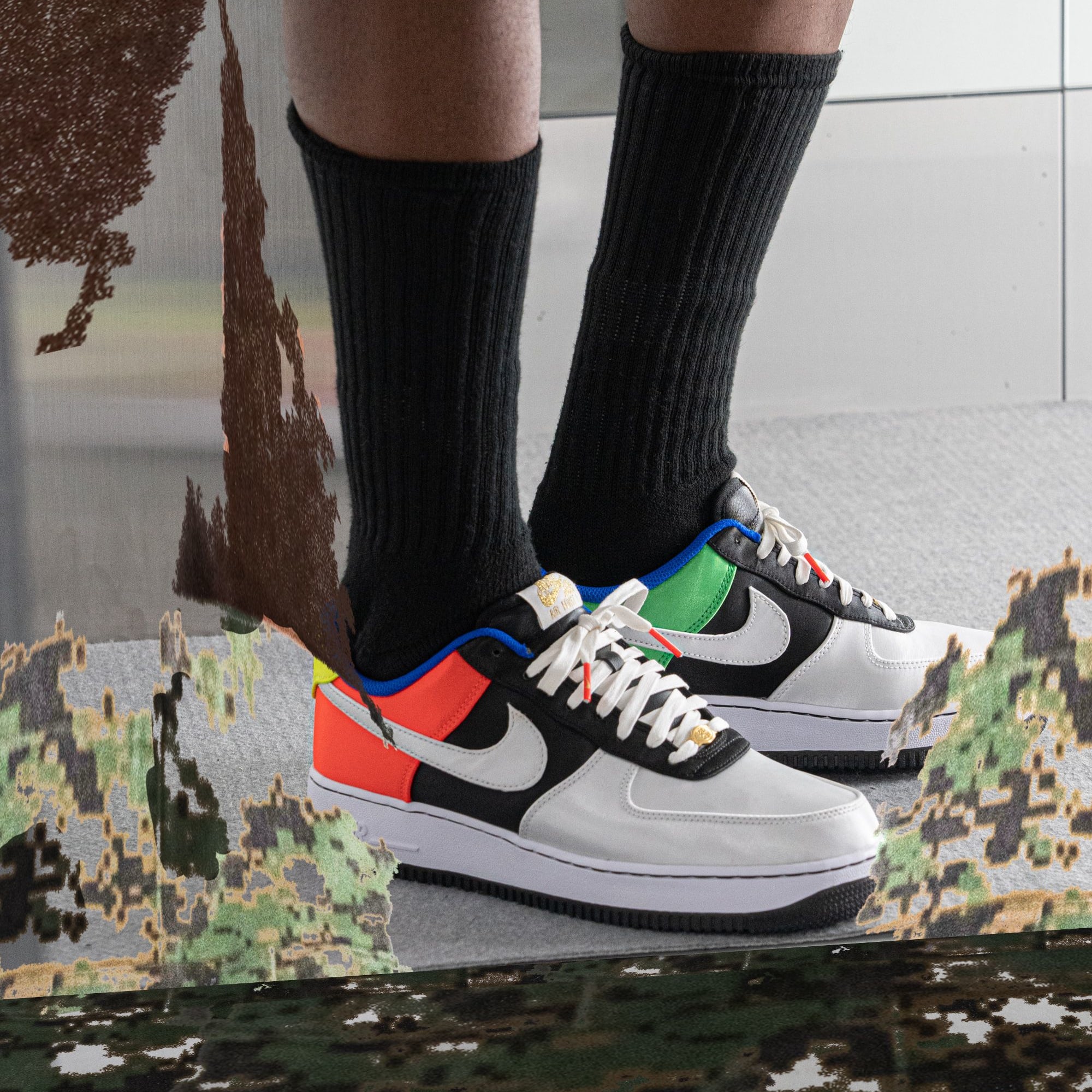 Nike Air Force 1 Hidden Message Olympic Release Date DA1345-014 On-Foot