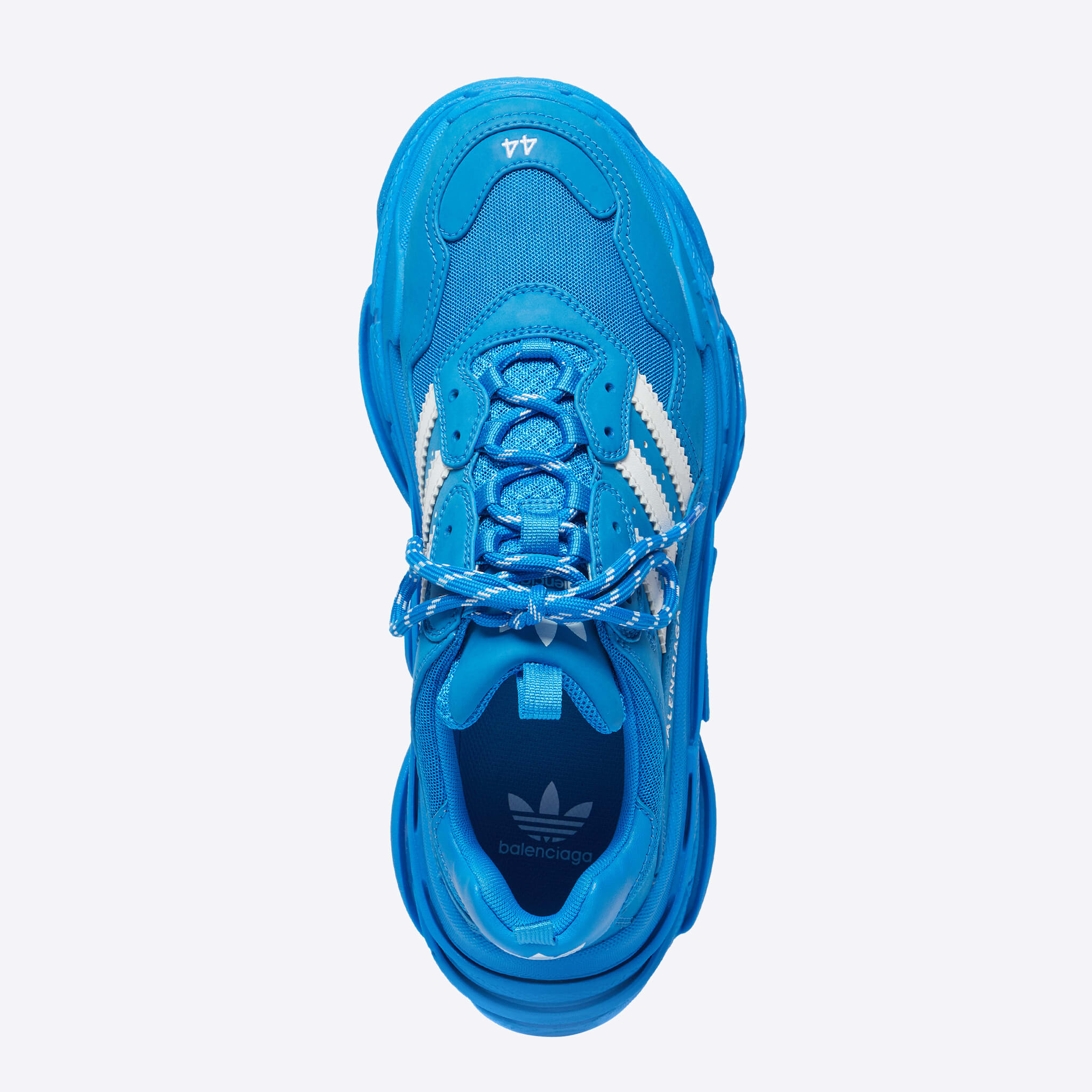 Adidas x Balenciaga Triple S Blue Data de lançamento Topo