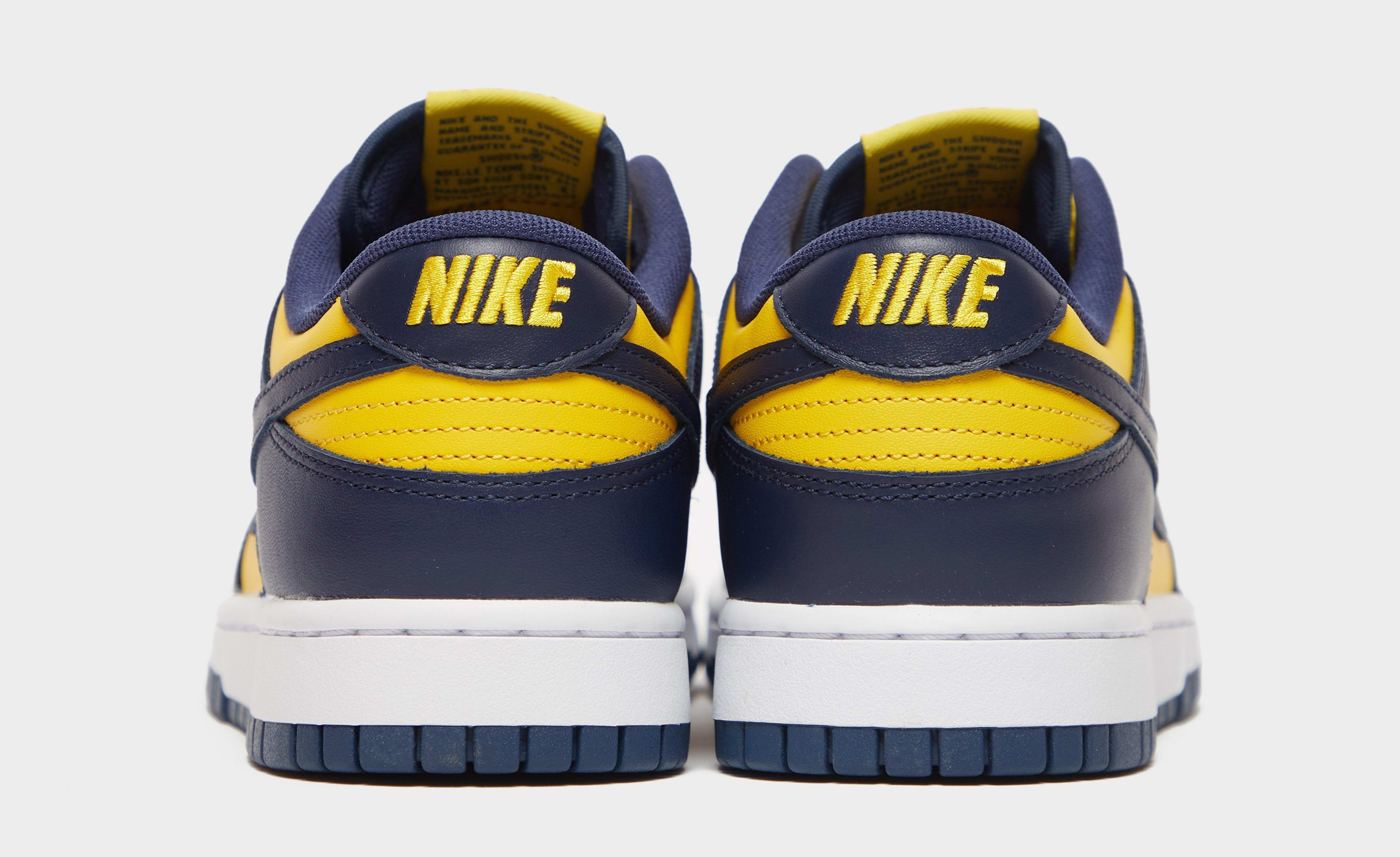 Nike Dunk Low 'Michigan' 2021 DD1391-700 Heel