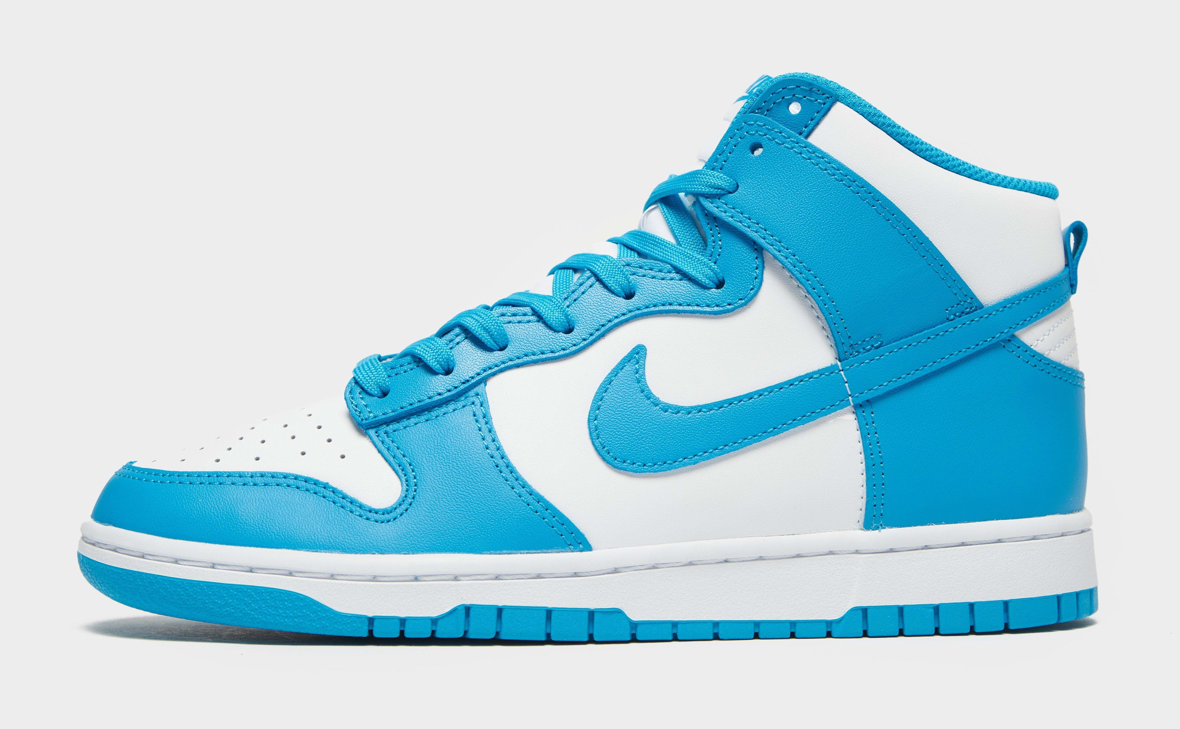 light blue and dark blue nikes