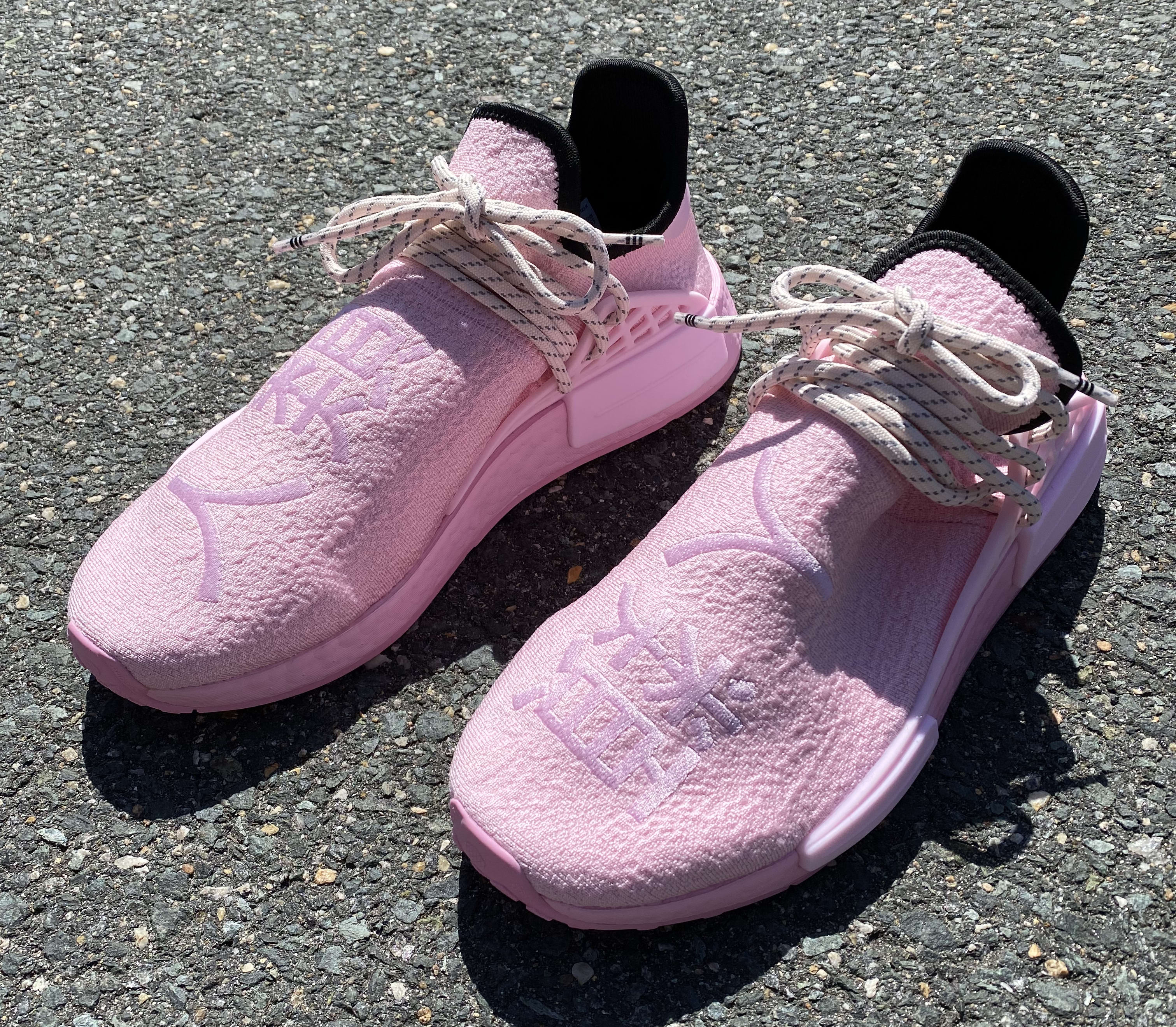 pink adidas pharrell williams