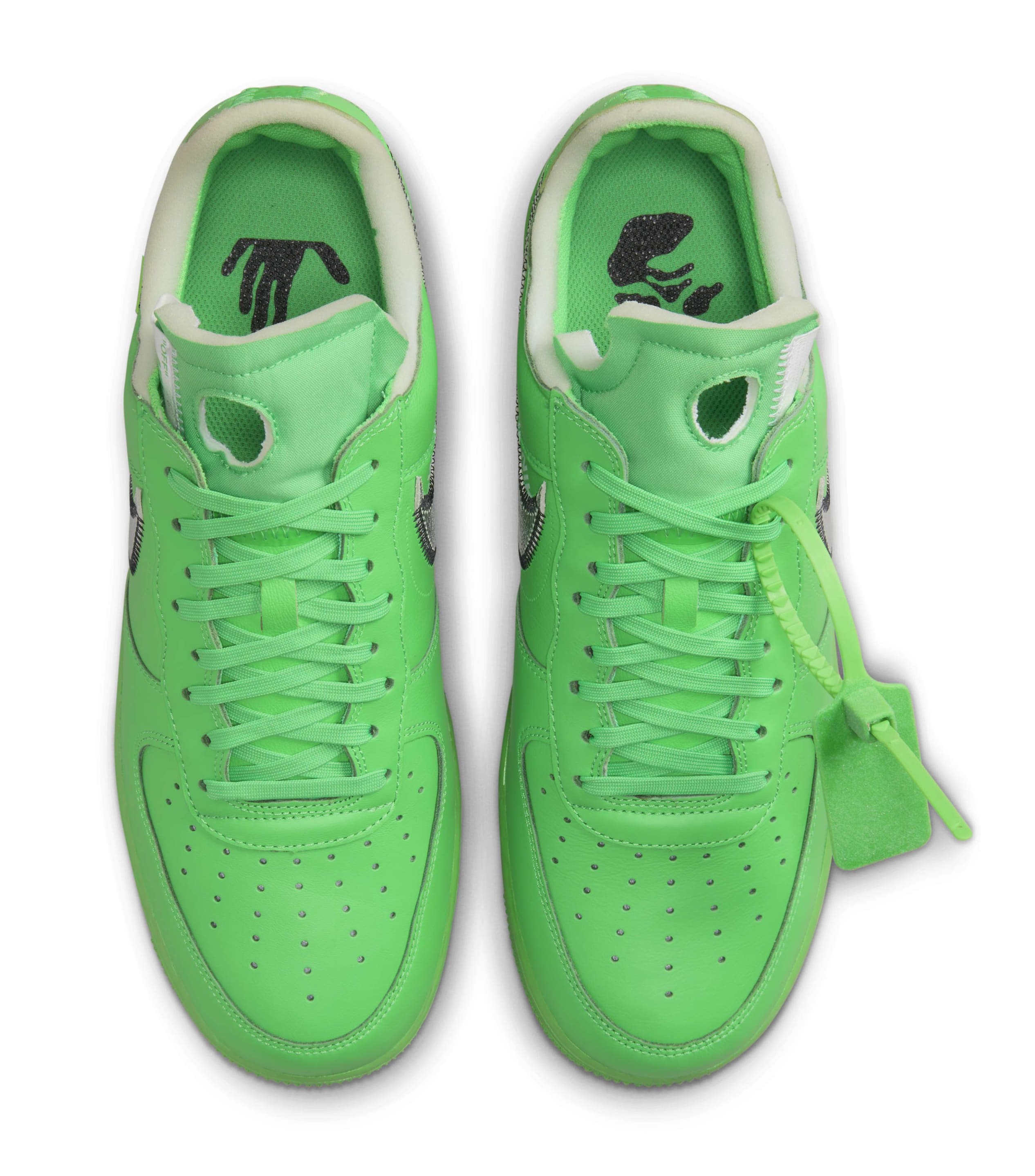 off white lime green forces